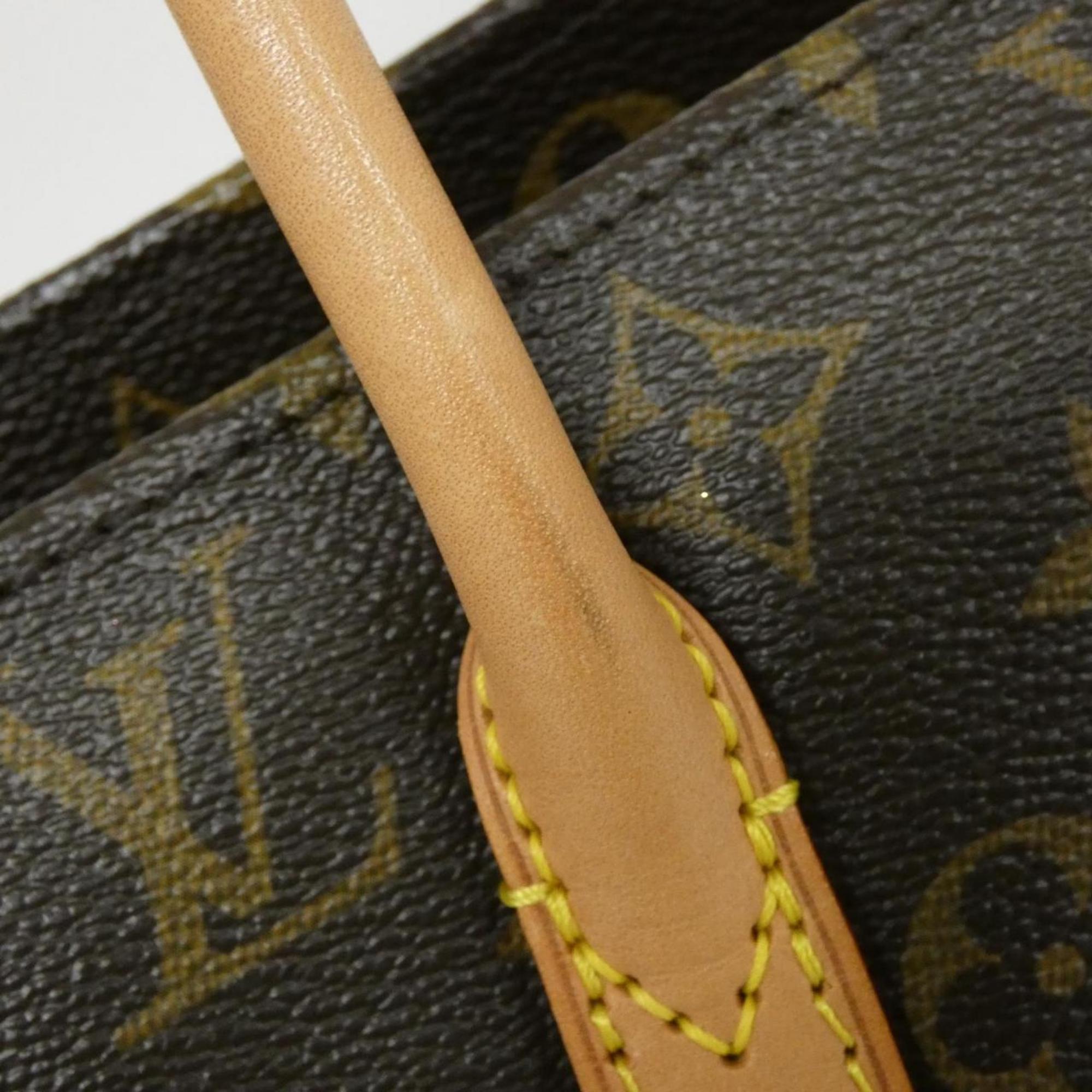 Louis Vuitton Marron Coated Canvas Handbag
