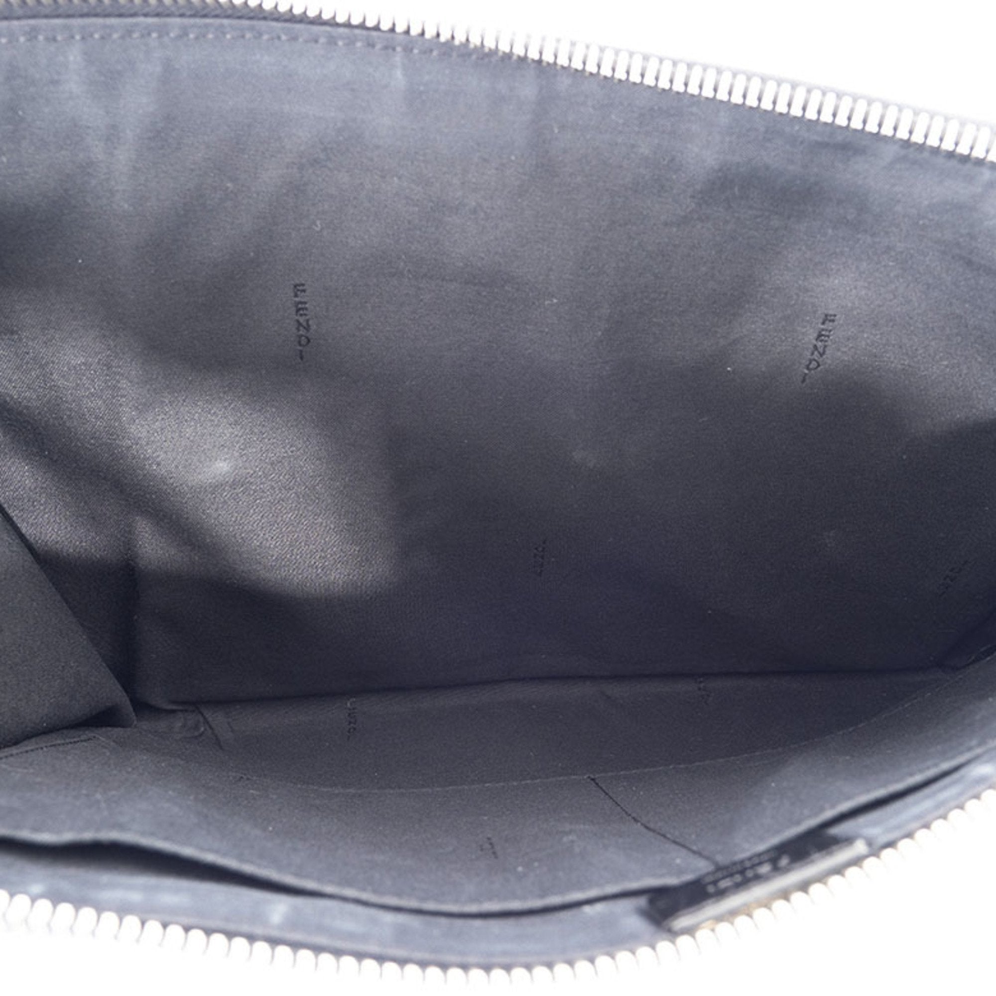 Fendi Black Leather Clutch Bag