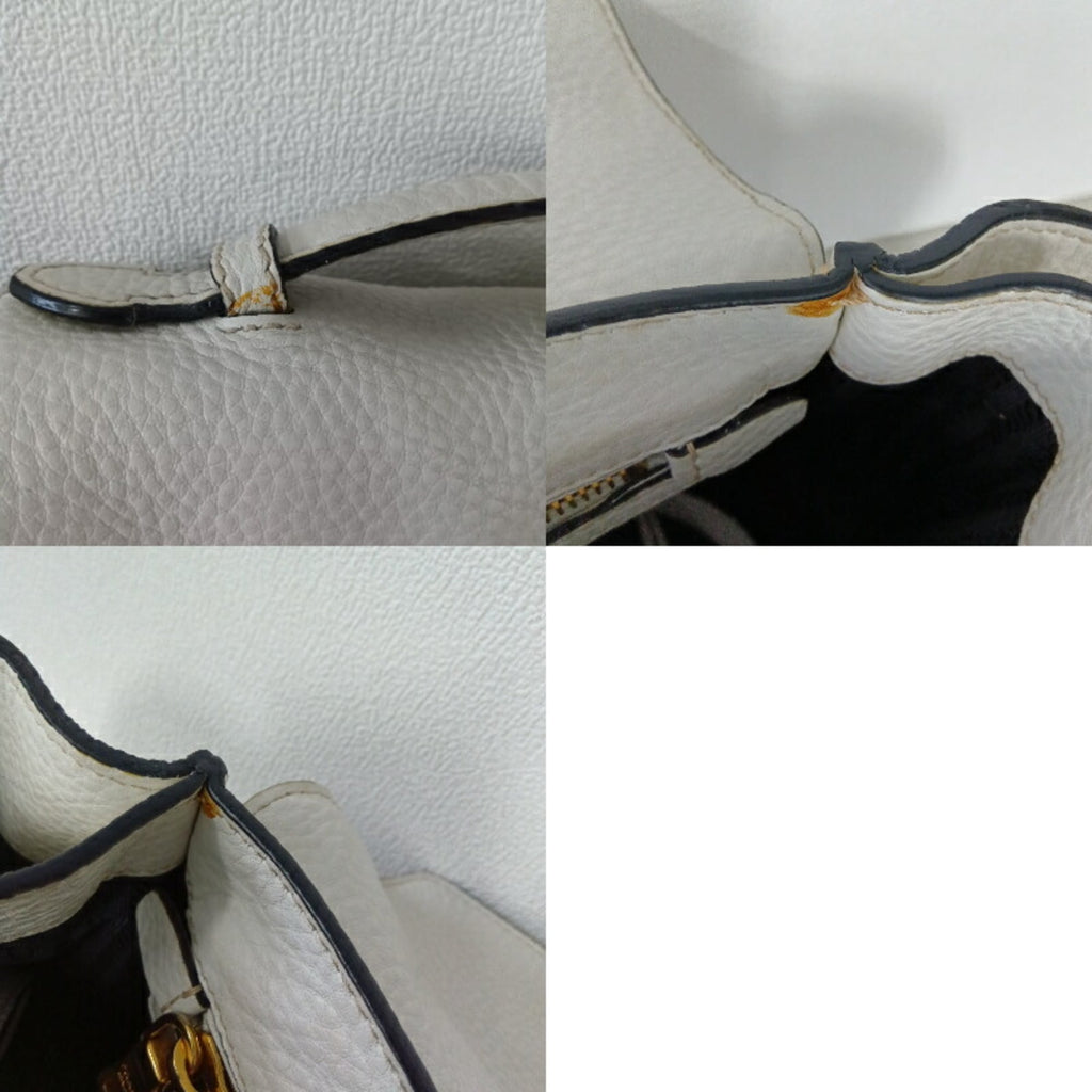 Prada White Leather Handbag