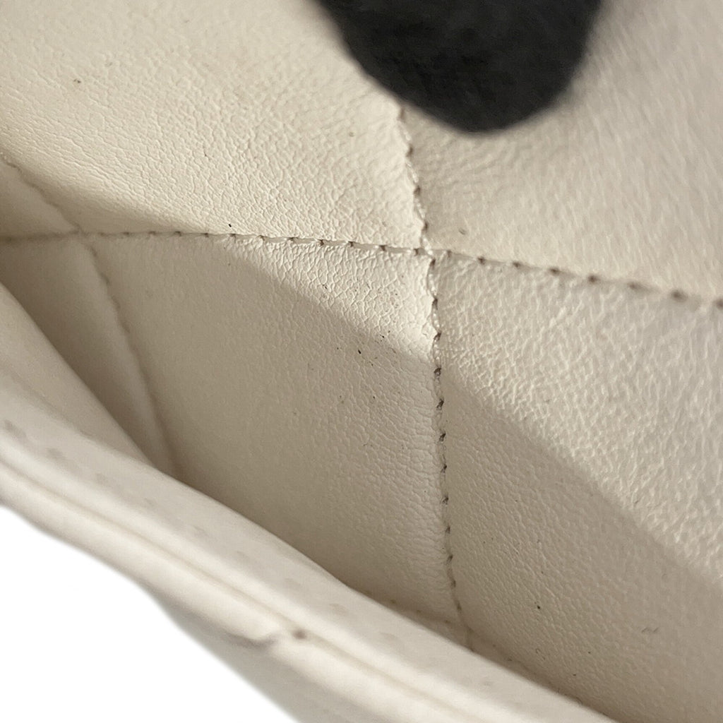 Chanel White Leather Handbag Shoulder Bag