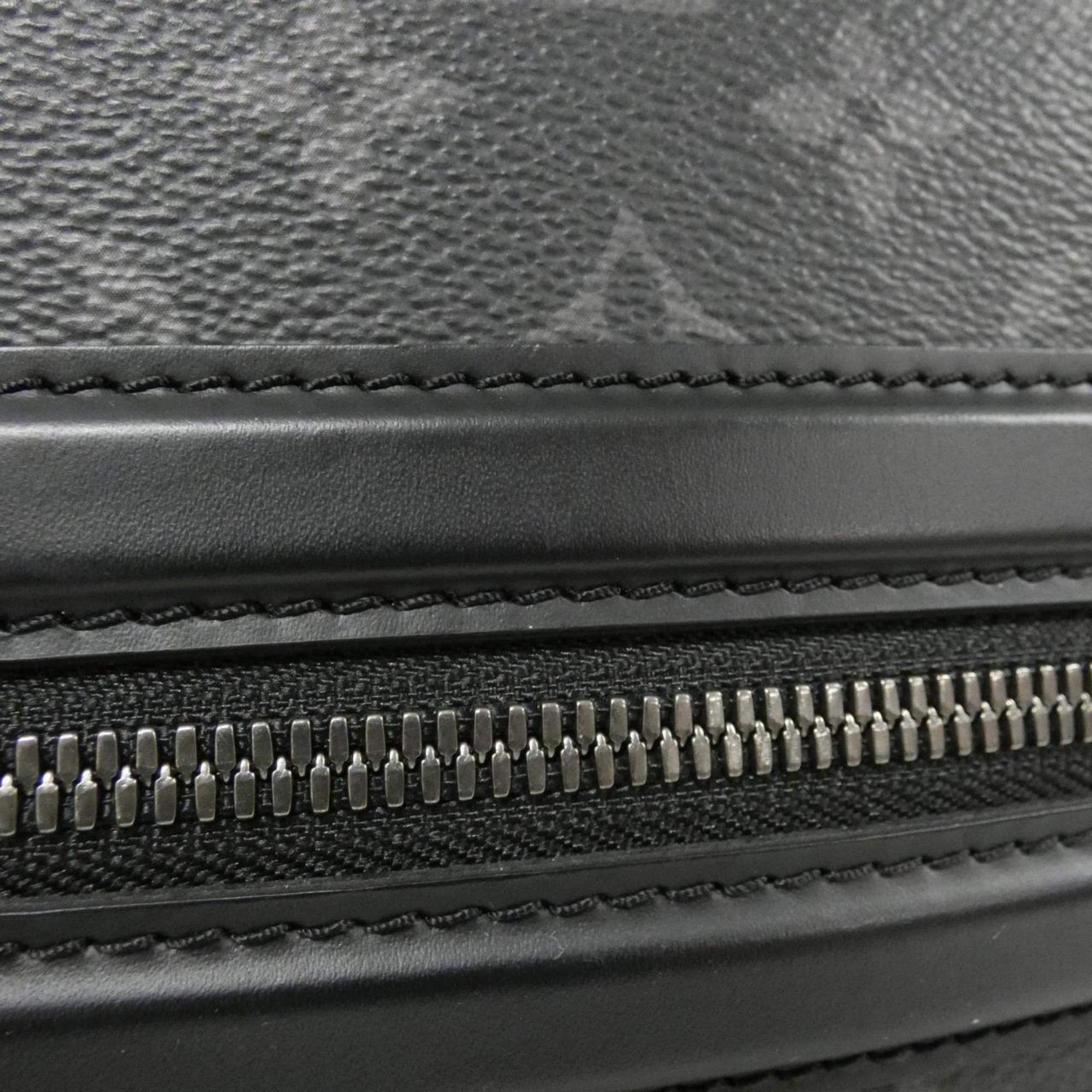 Louis Vuitton Black Coated Canvas Shoulder Bag