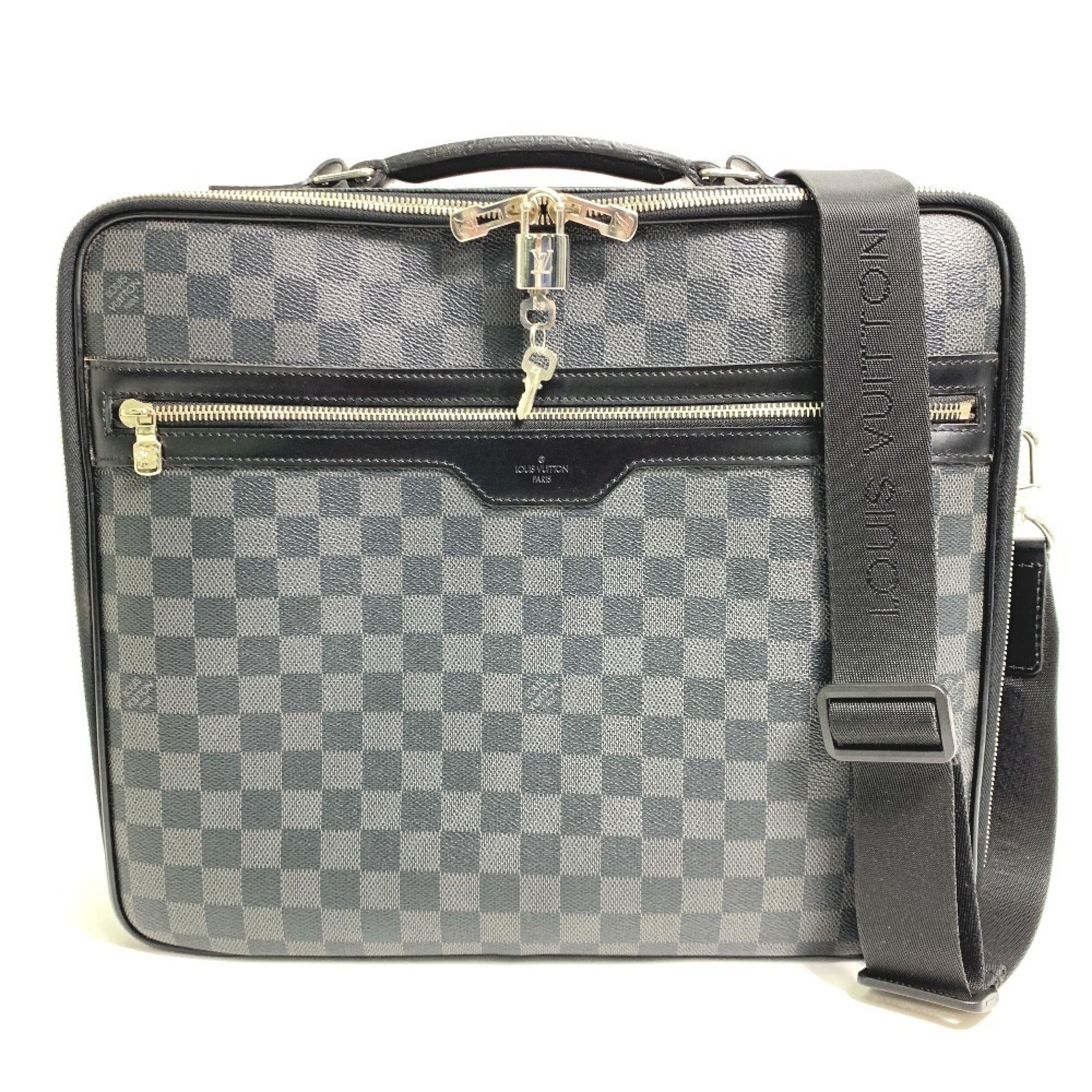 Louis Vuitton Damier Graphite Black Damier Graphite Shoulder Bag