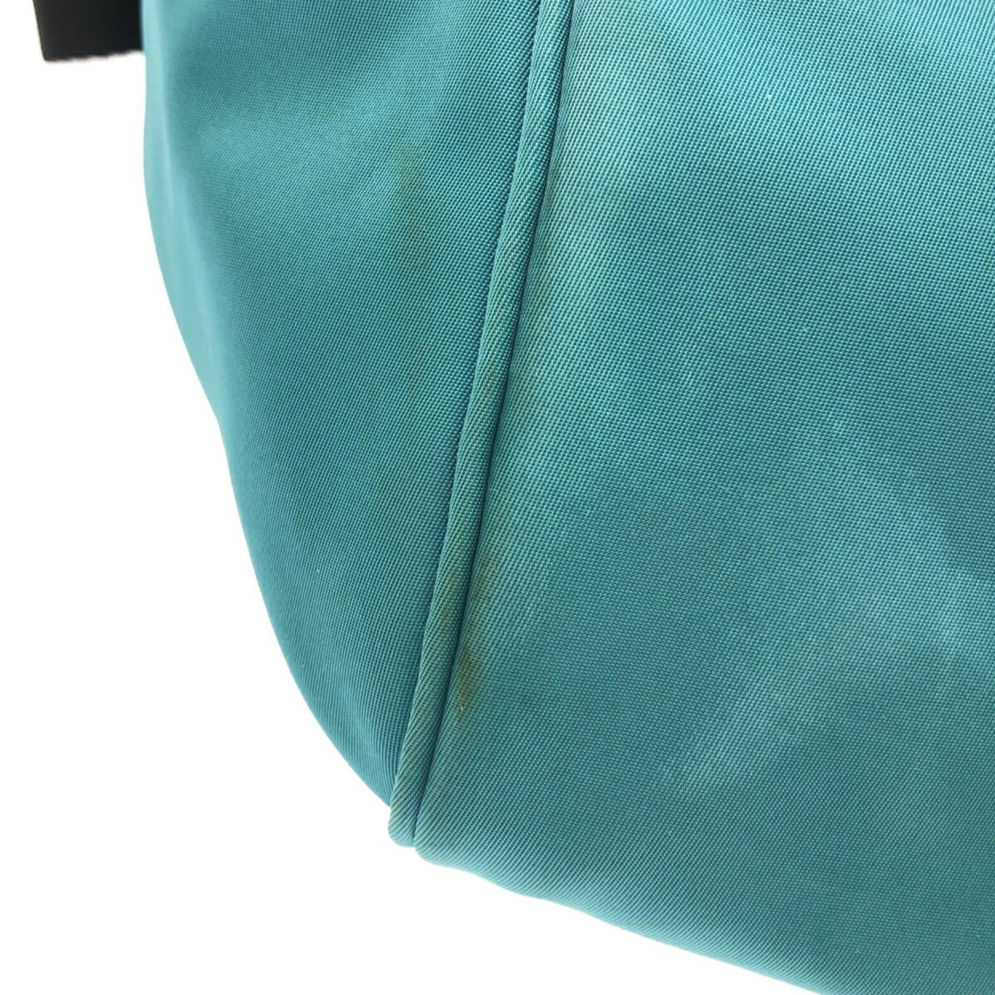 Burberry Black Label Turquoise Nylon Leather Shoulder Bag