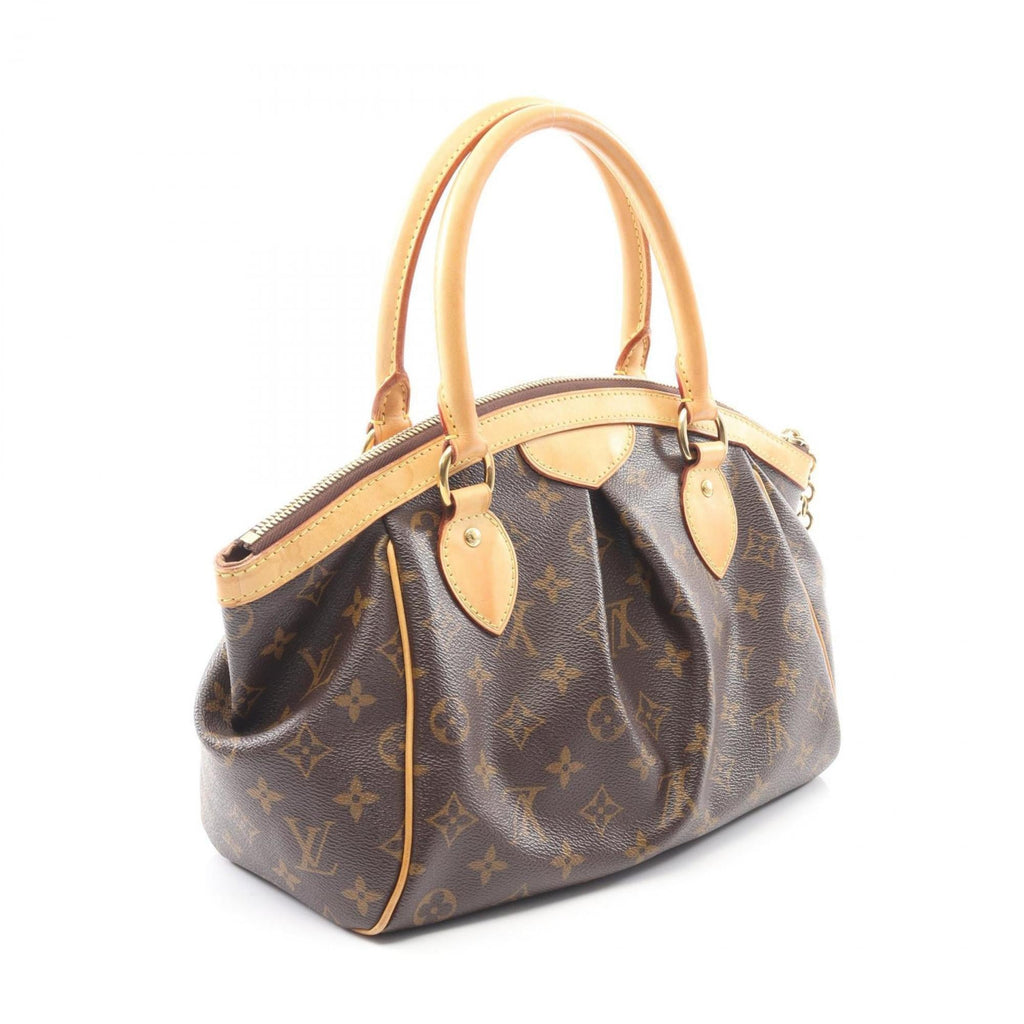 Louis Vuitton Brown Coated Canvas Leather Handbag