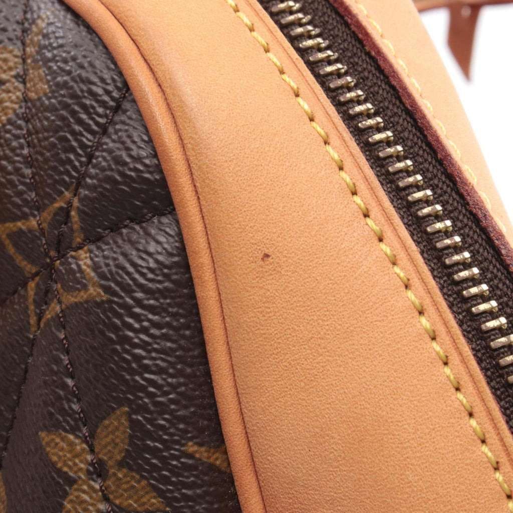 Louis Vuitton Brown Coated Canvas Leather Handbag