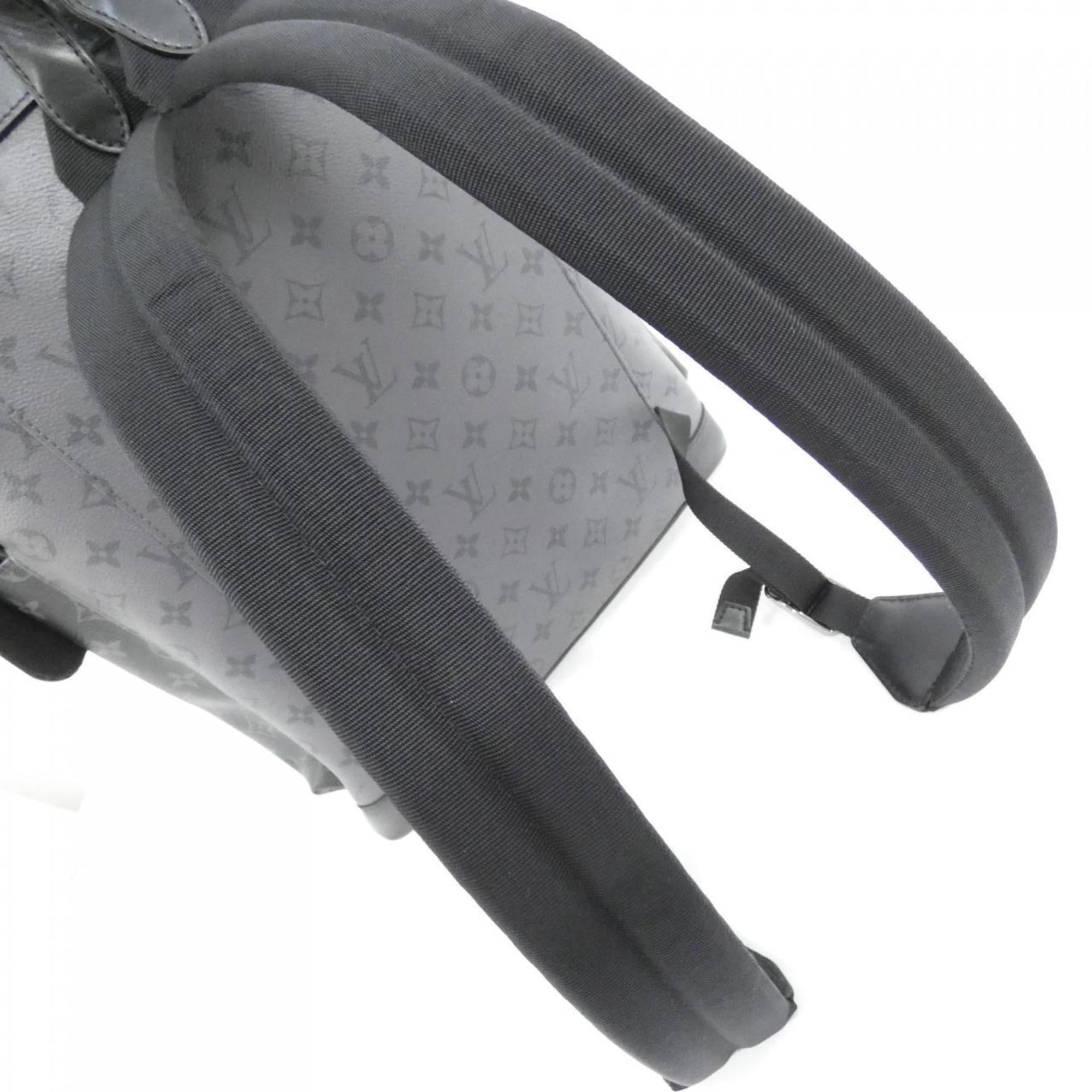 Louis Vuitton Black Coated Canvas Backpack
