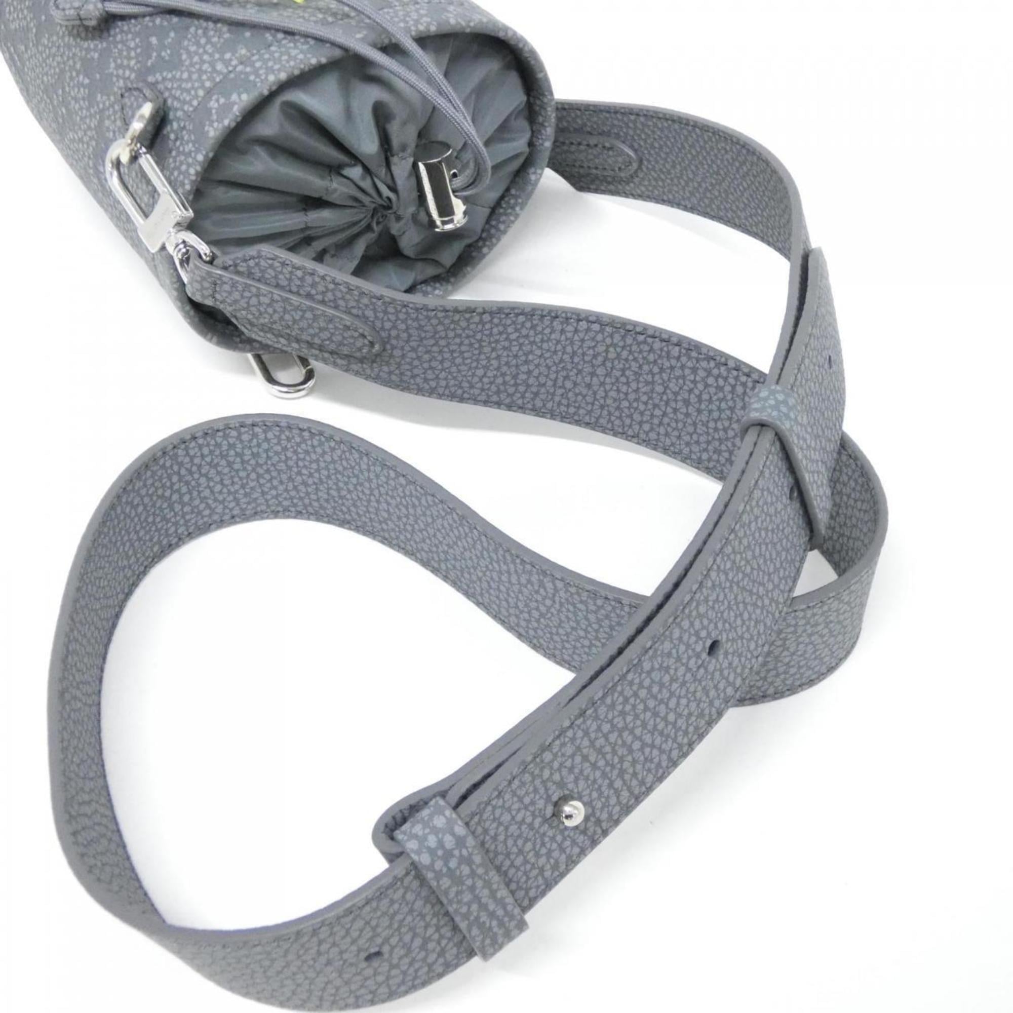 Louis Vuitton Gray Leather Pouch