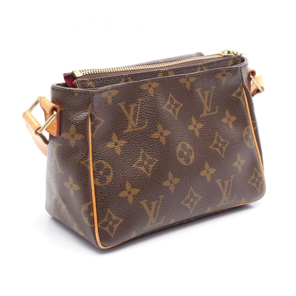 Louis Vuitton Monogram Brown Coated Canvas Leather Shoulder Bag