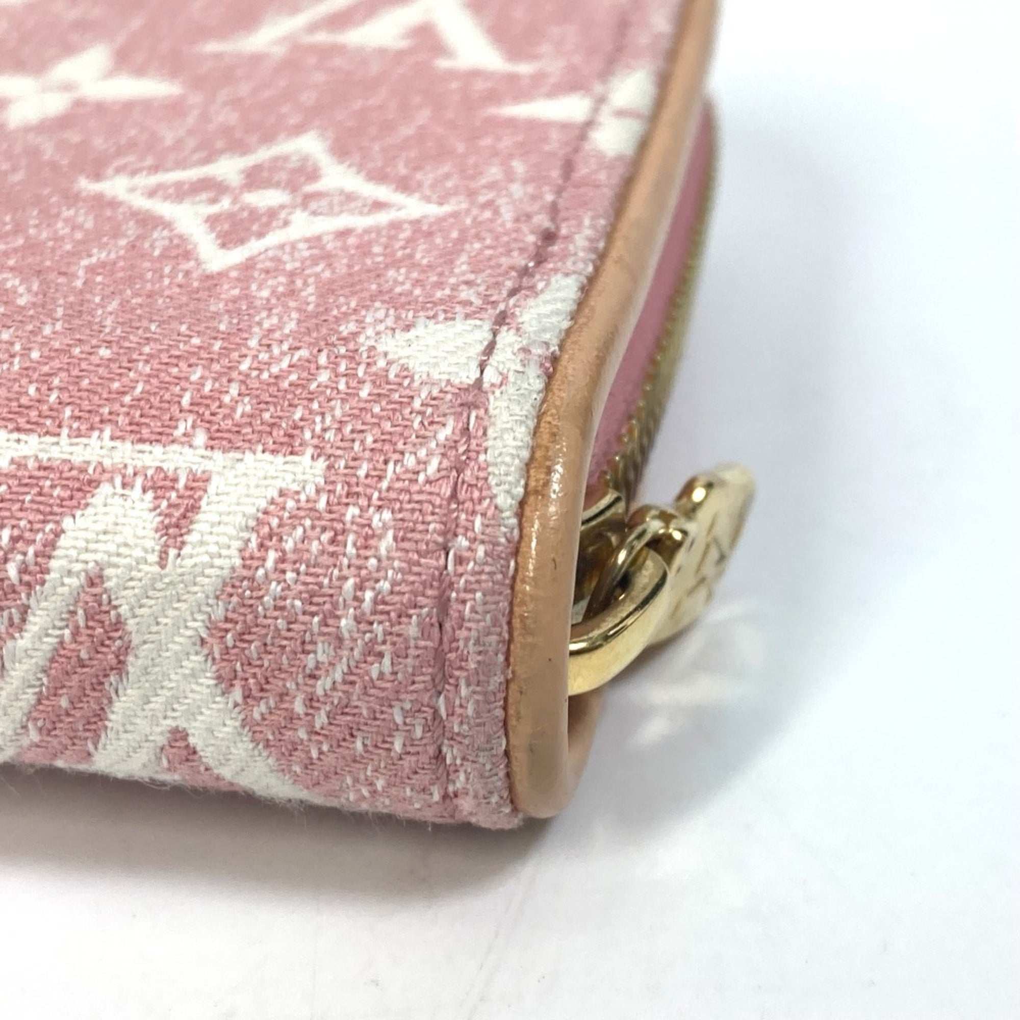 Louis Vuitton Monogram Denim Pink Monogram Denim Long Wallet