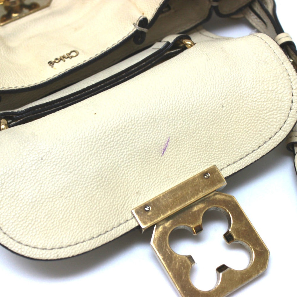 Chloé Beige Leather Shoulder Bag (Pre-Owned)
