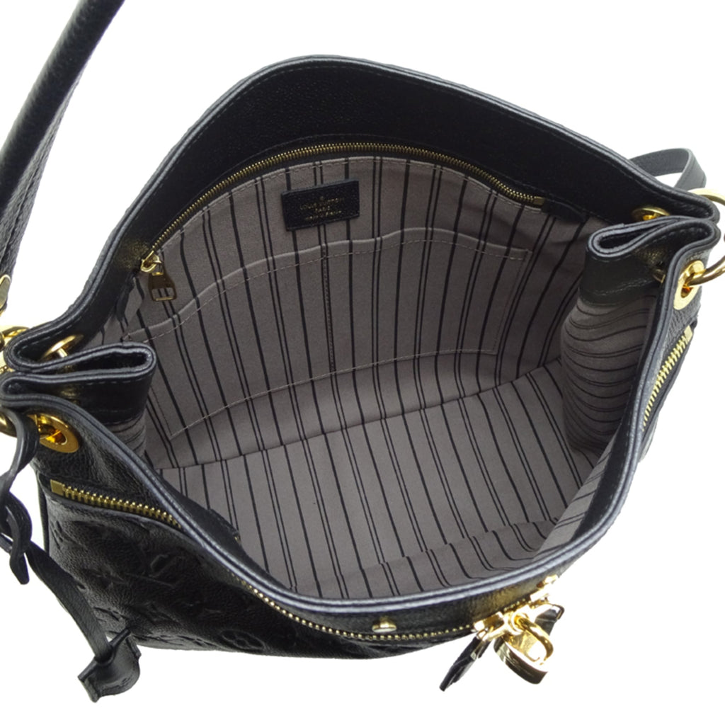 Louis Vuitton Black Noir Monogram Empreinte Shoulder Bag
