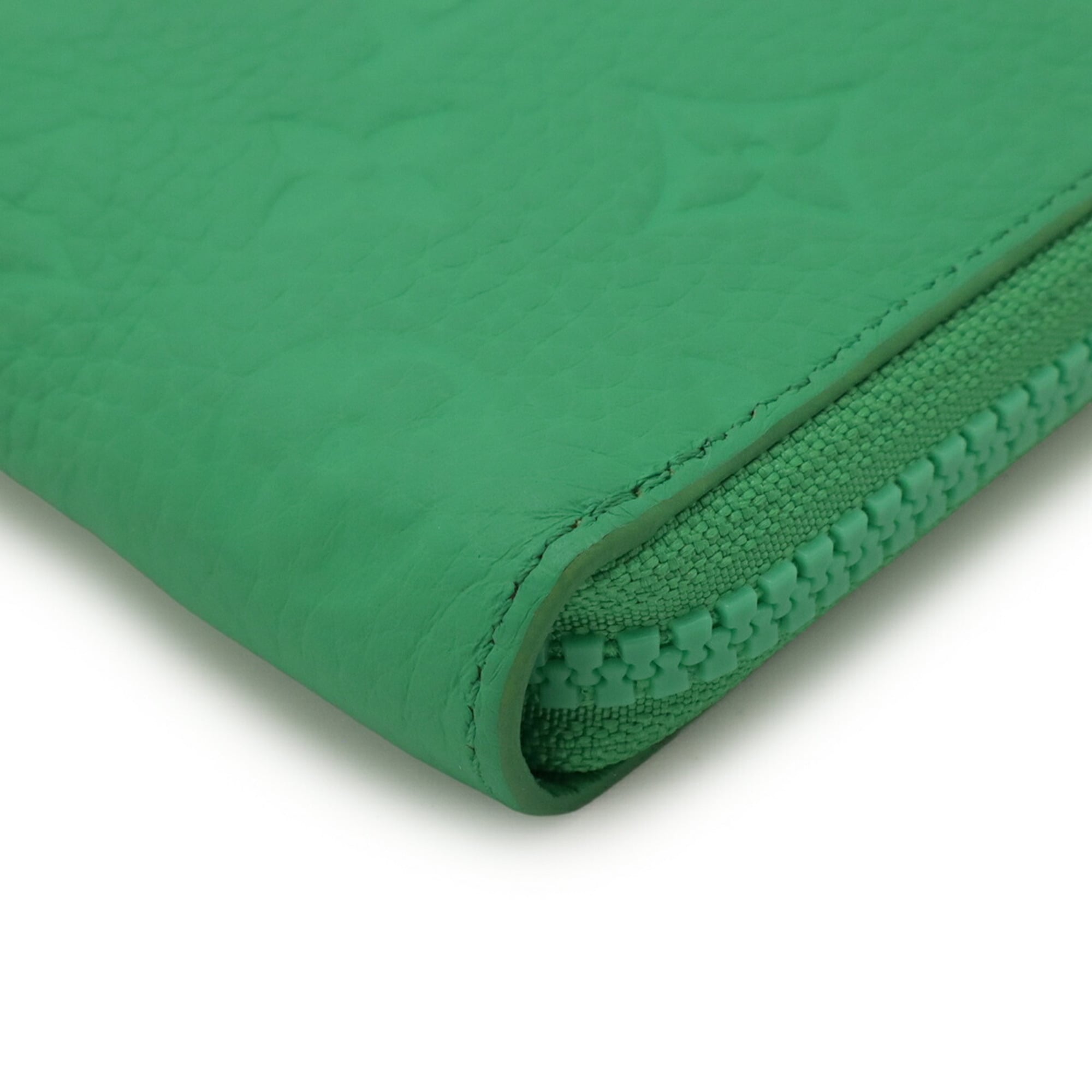 Louis Vuitton Green Vert Leather Long Wallet
