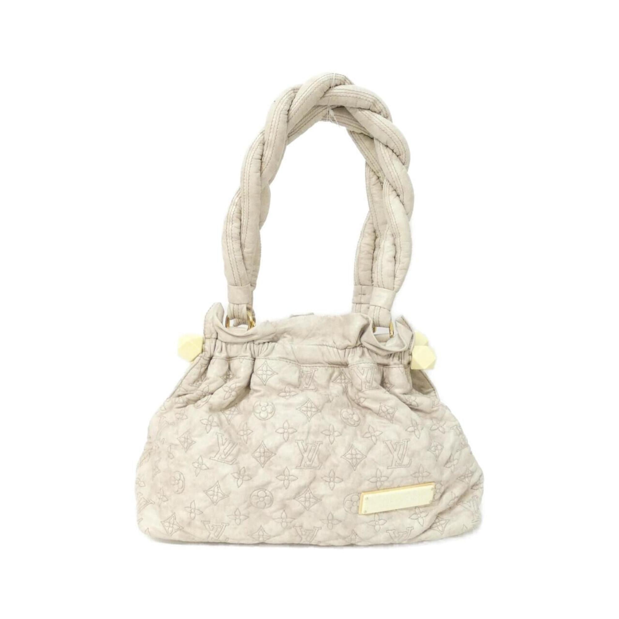 Louis Vuitton Beige Leather Shoulder Bag