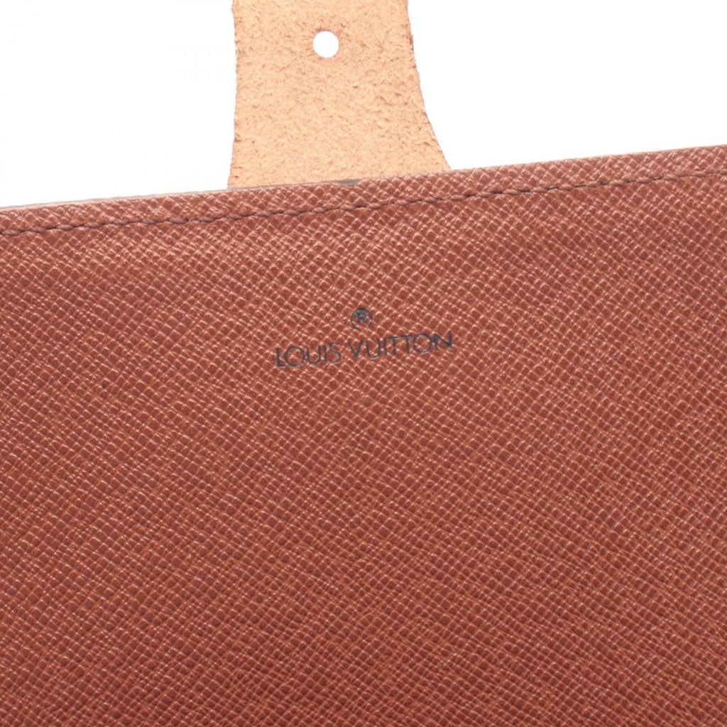 Louis Vuitton Brown Coated Canvas Leather Handbag Shoulder Bag