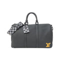 Louis Vuitton Black Leather Boston Bag