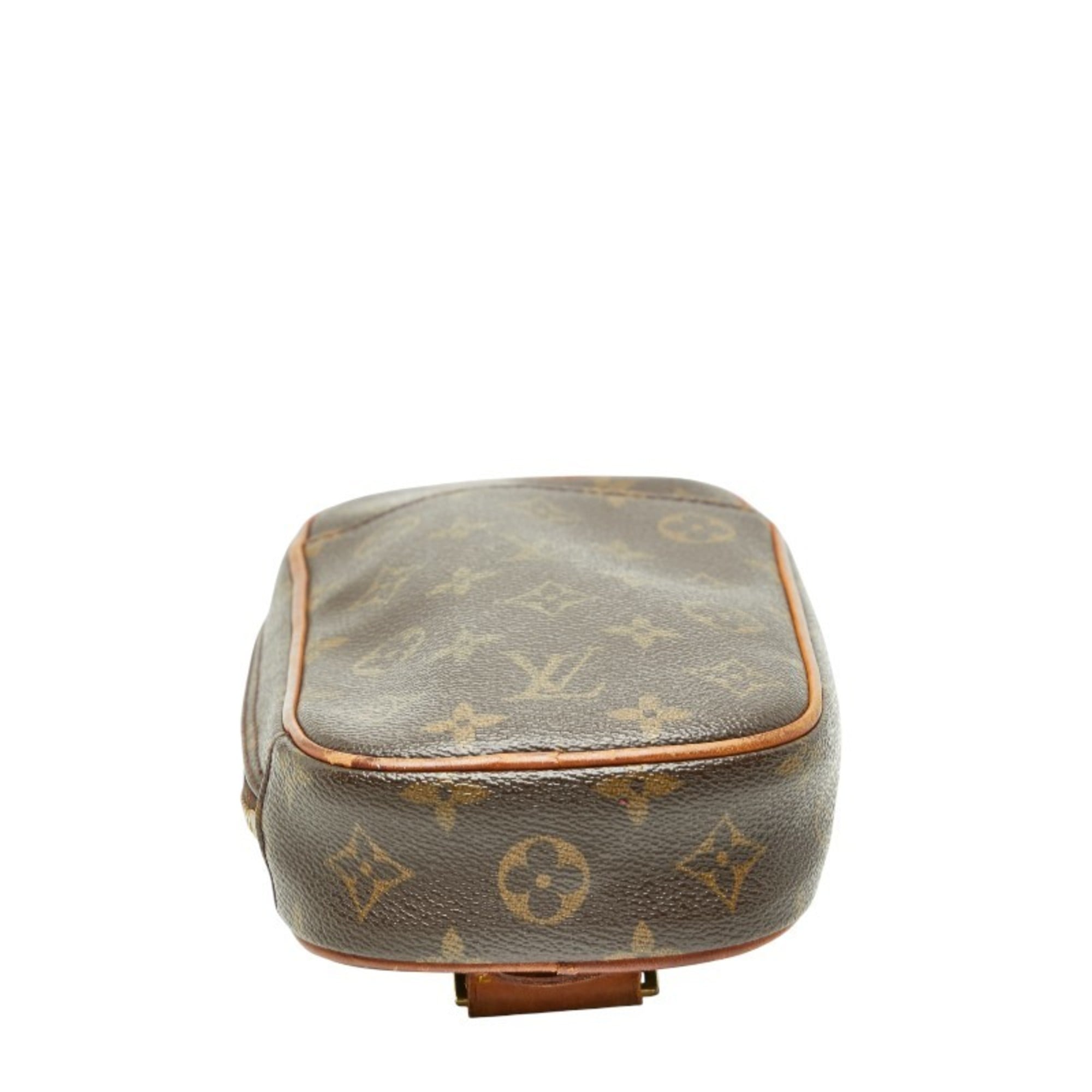Louis Vuitton Brown Pvc Leather Sling Bag