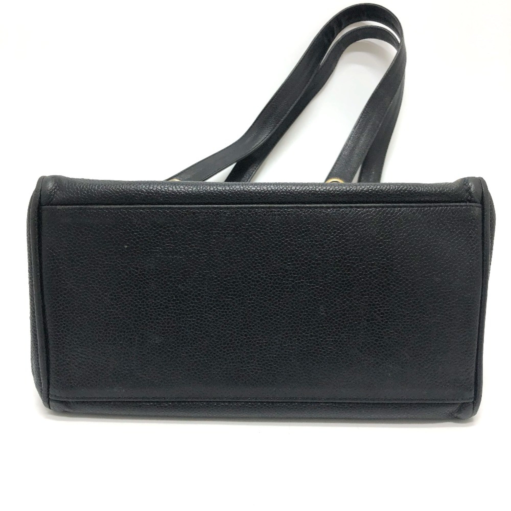 Chanel Black Leather Tote Bag