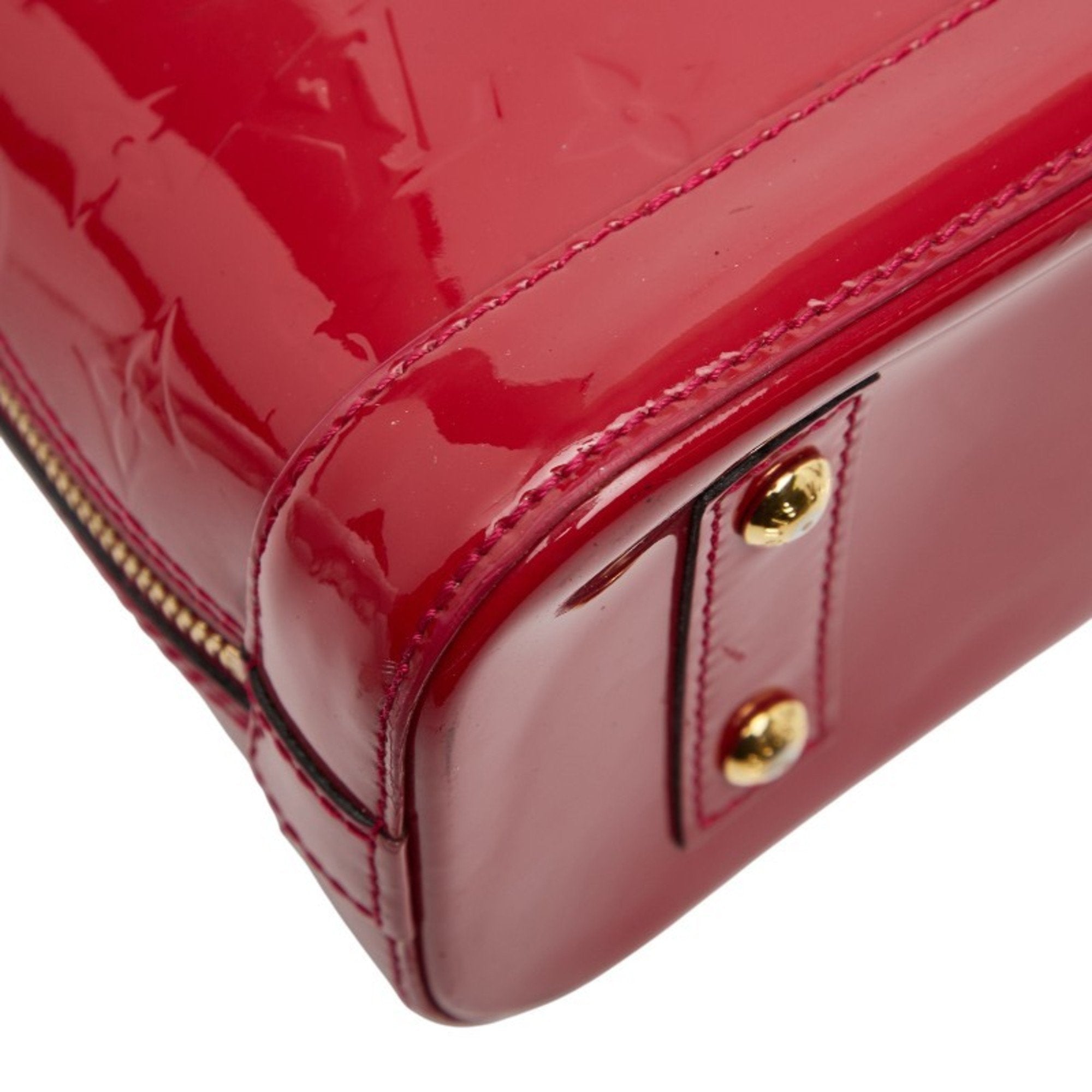 Louis Vuitton Pomme D'amour Red Color Patent Leather Handbag Shoulder Bag