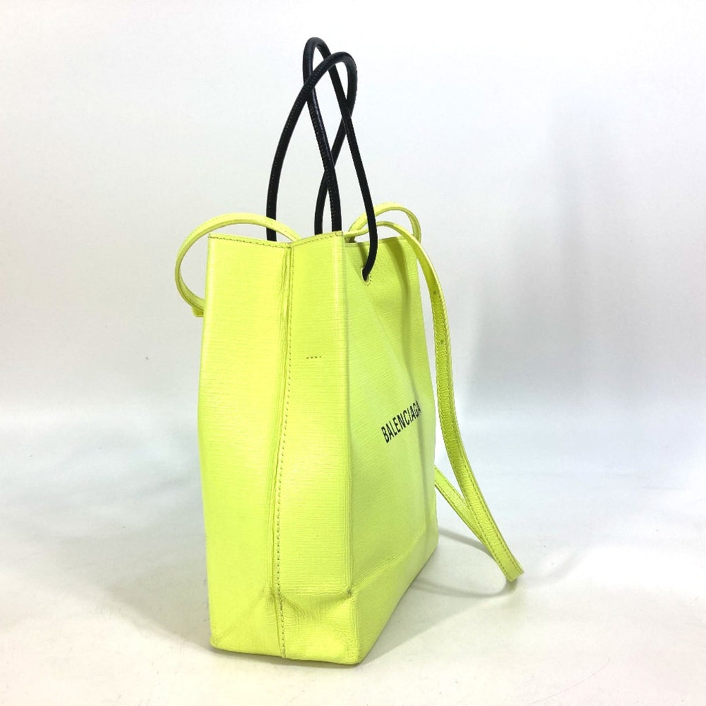 Balenciaga Yellow Leather Tote