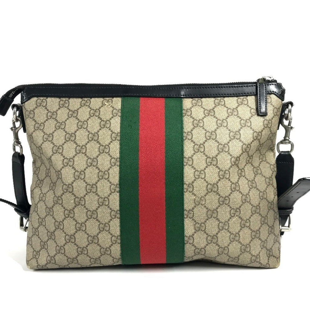 Gucci Beige Gg Supreme Shoulder Bag (Pre-Owned)