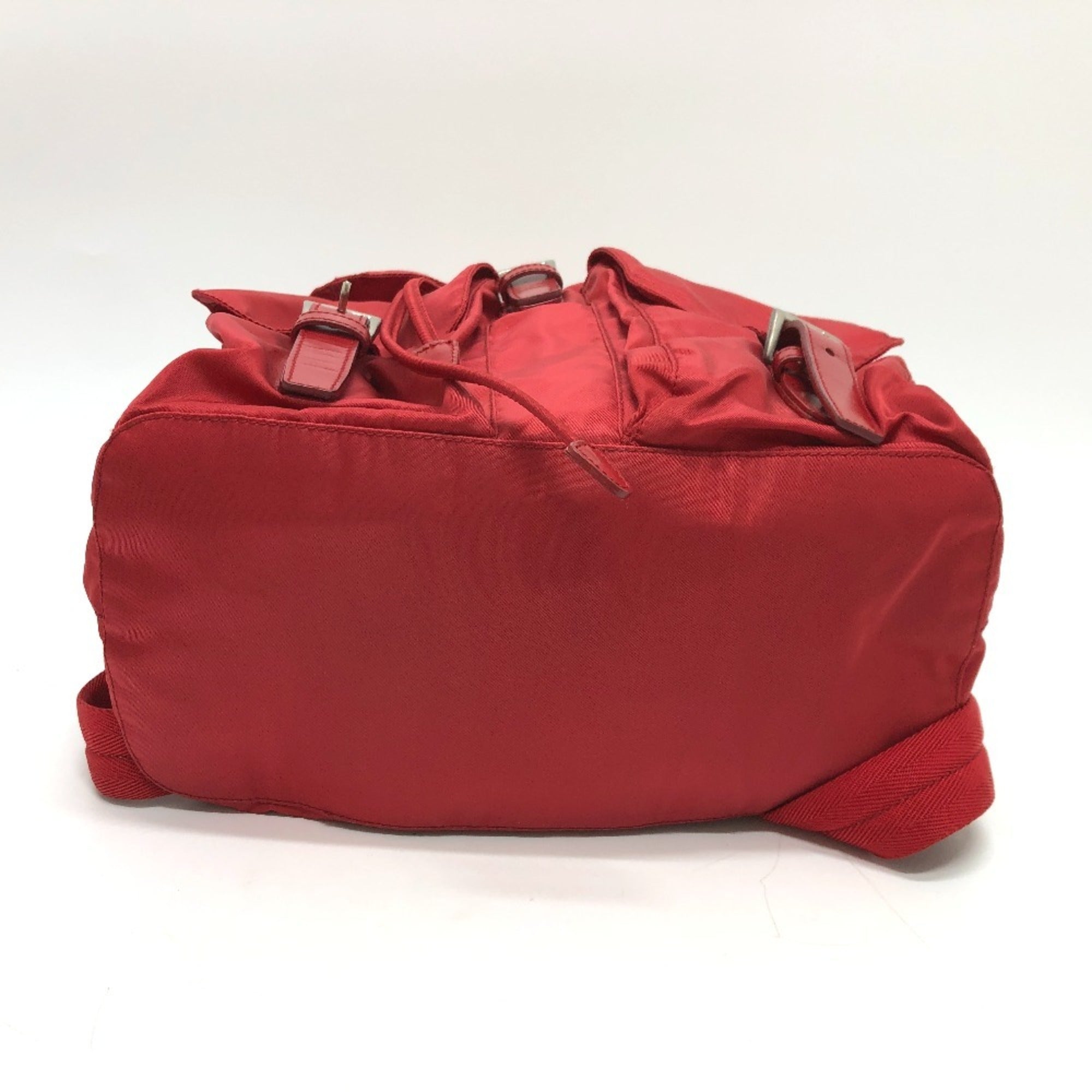 Prada Red Color Nylon Backpack