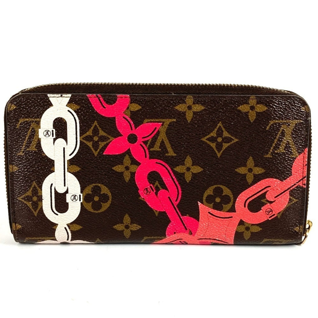 Louis Vuitton Monogram Bay Brown Pink Monogram Long Wallet