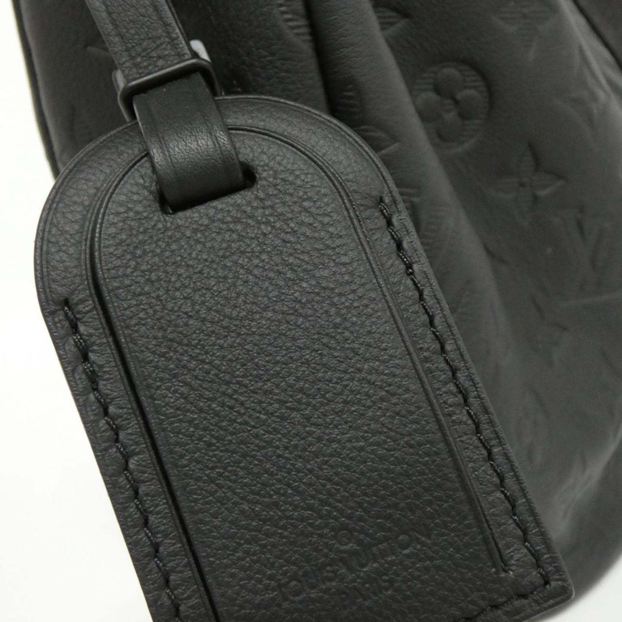Louis Vuitton Black Leather Shoulder Bag