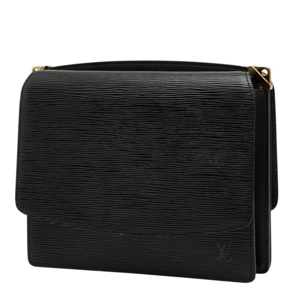 Louis Vuitton Black Leather Shoulder Bag