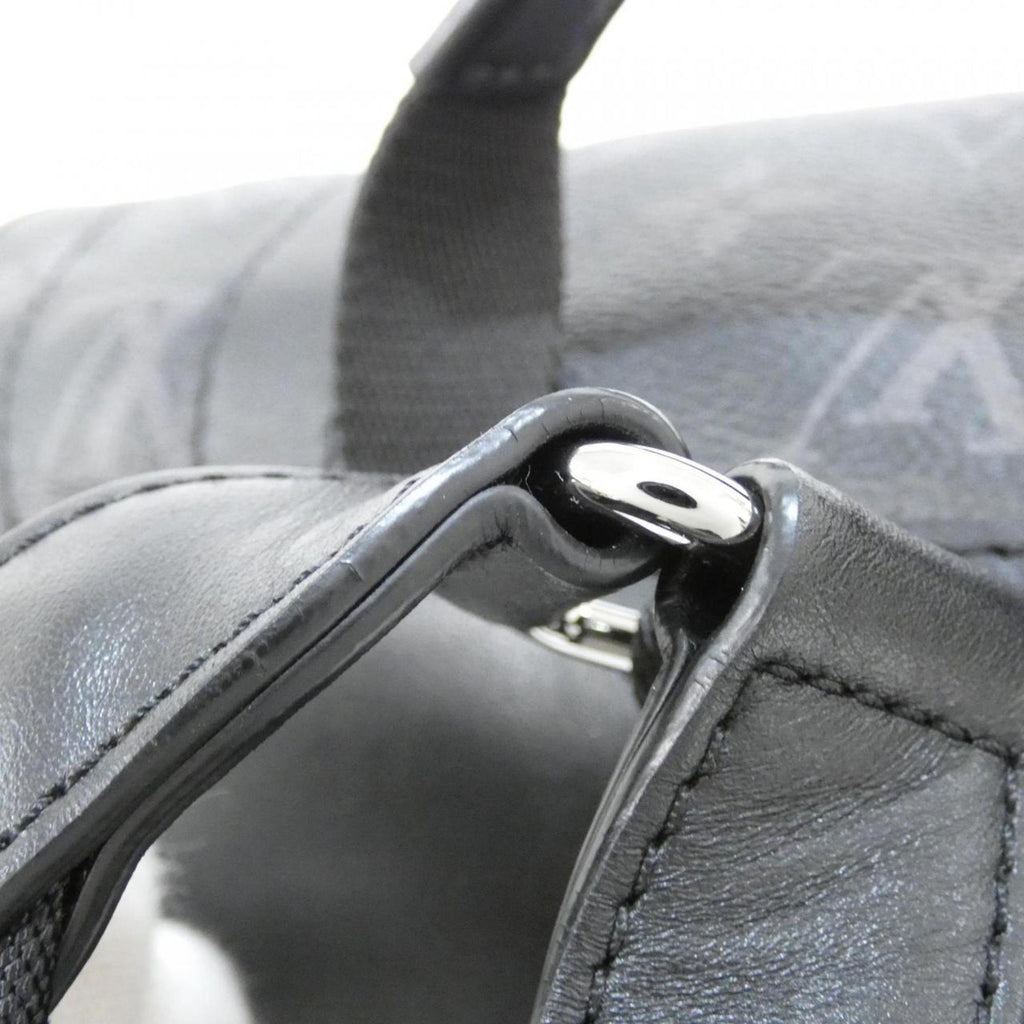 Louis Vuitton Black Coated Canvas Backpack