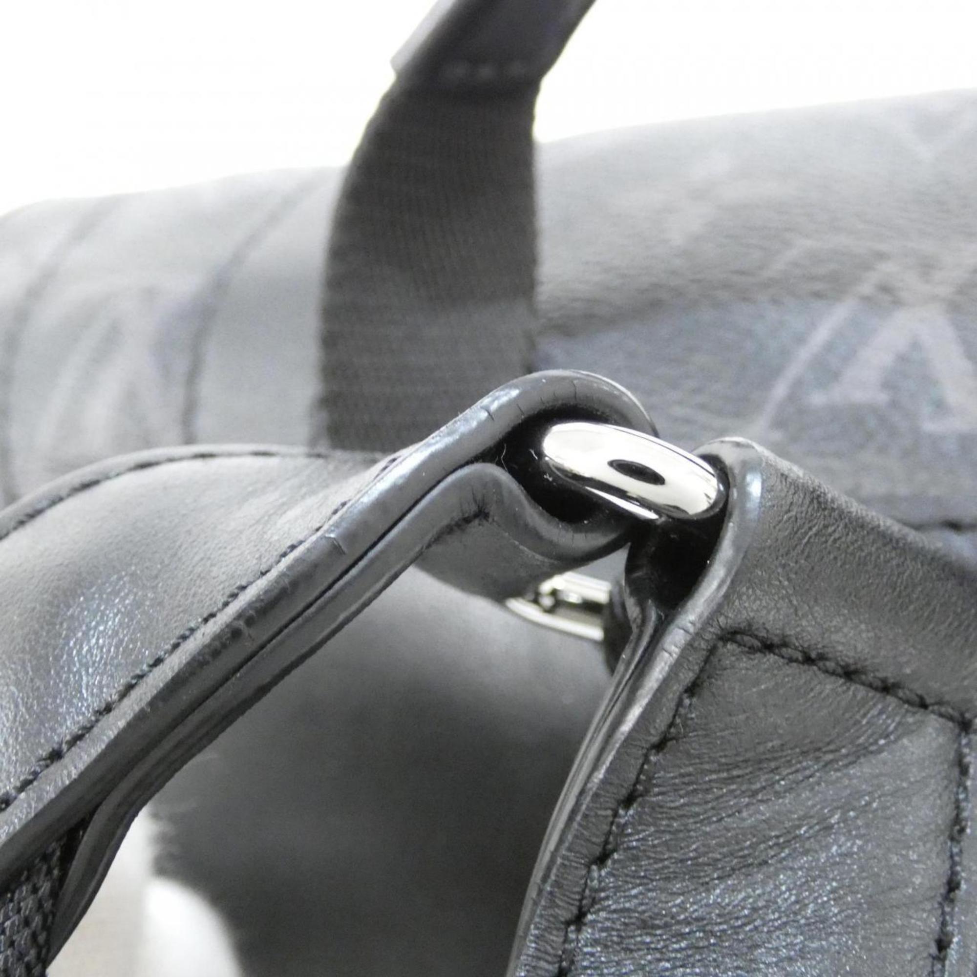 Louis Vuitton Black Coated Canvas Backpack