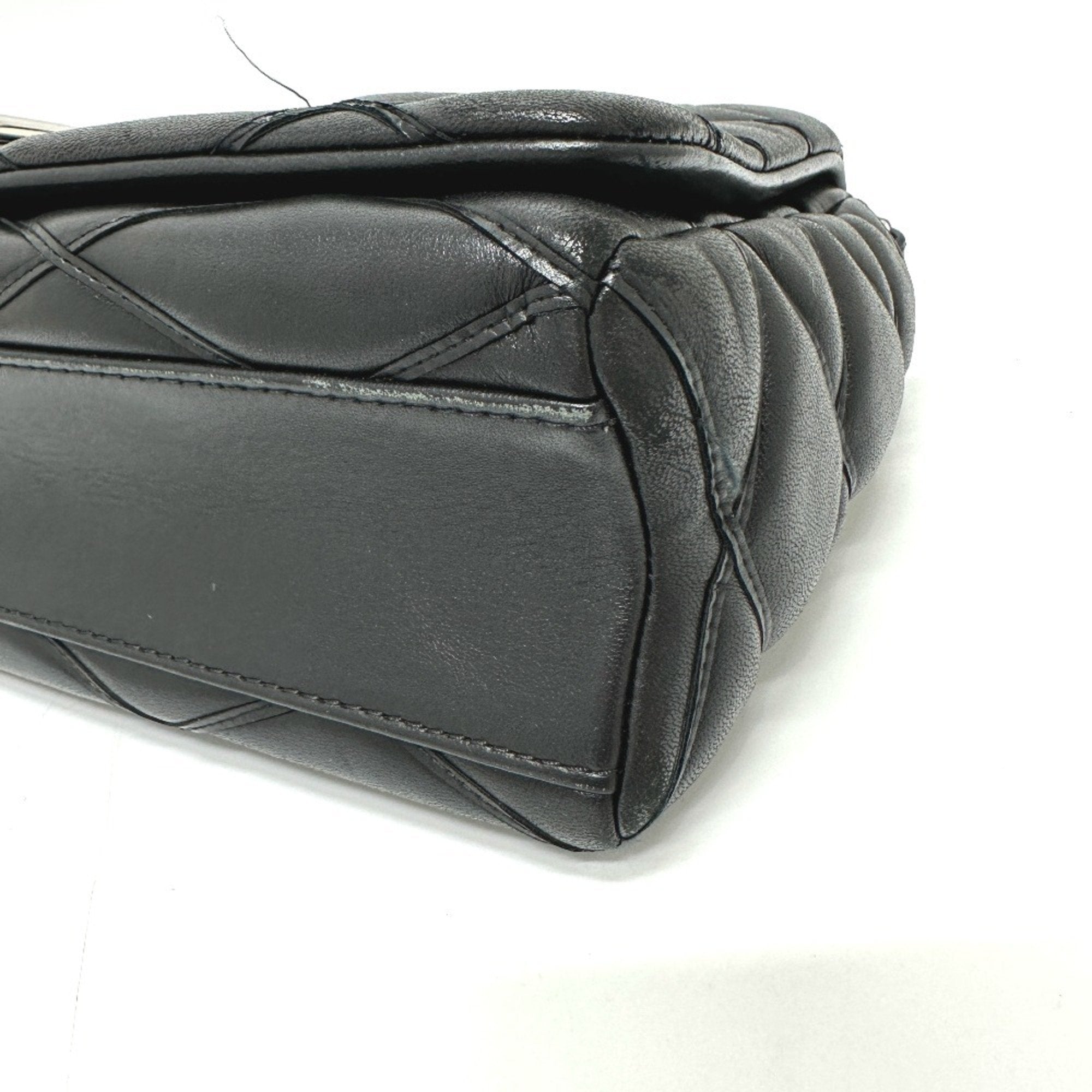 Louis Vuitton Black Noir Leather Handbag Shoulder Bag