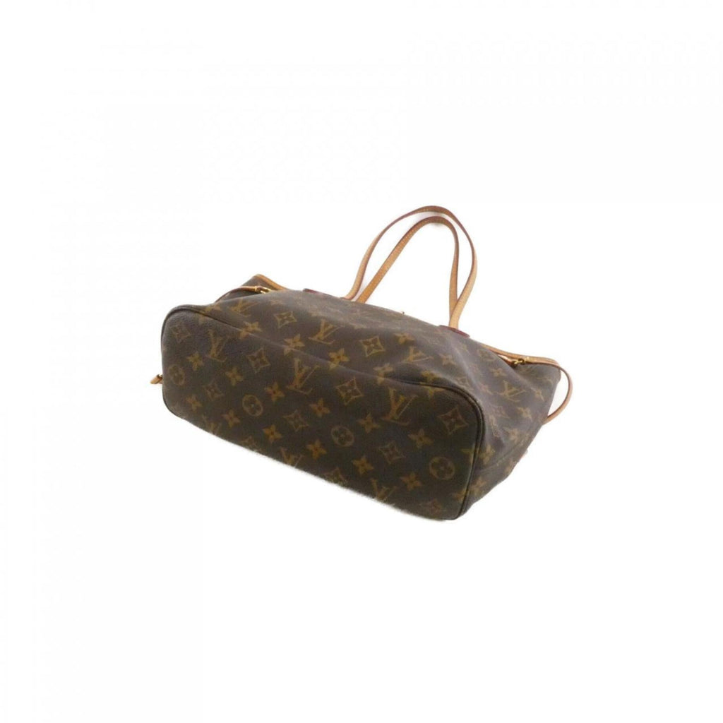 Louis Vuitton Fuchsia Marron Coated Canvas Handbag