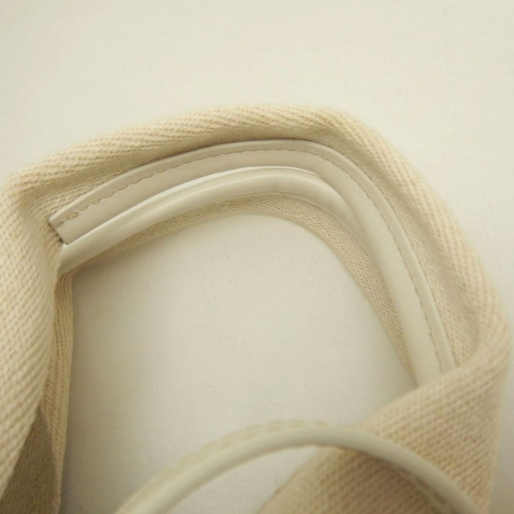 Chloé White Linen Leather Tote Bag (Pre-Owned)
