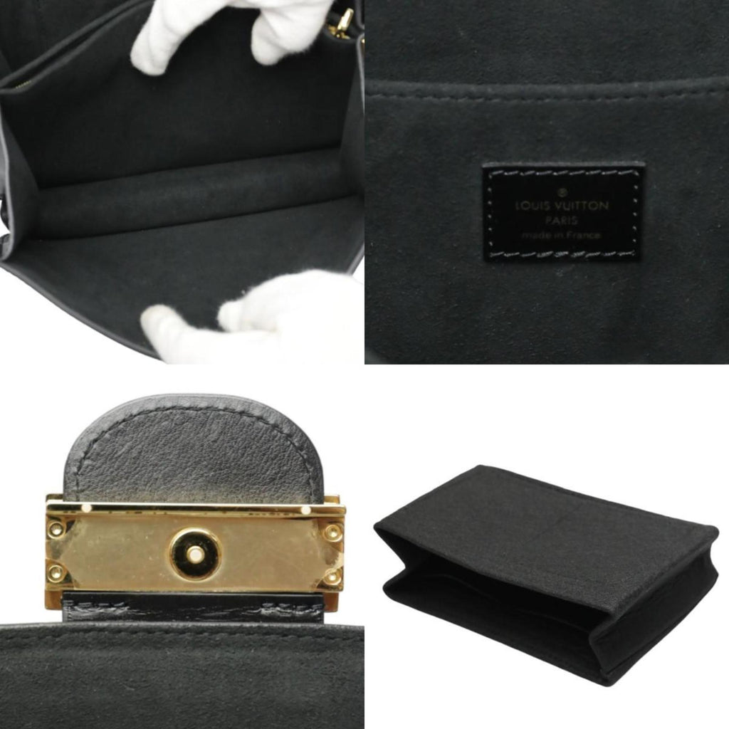 Louis Vuitton Black Noir Leather Shoulder Bag