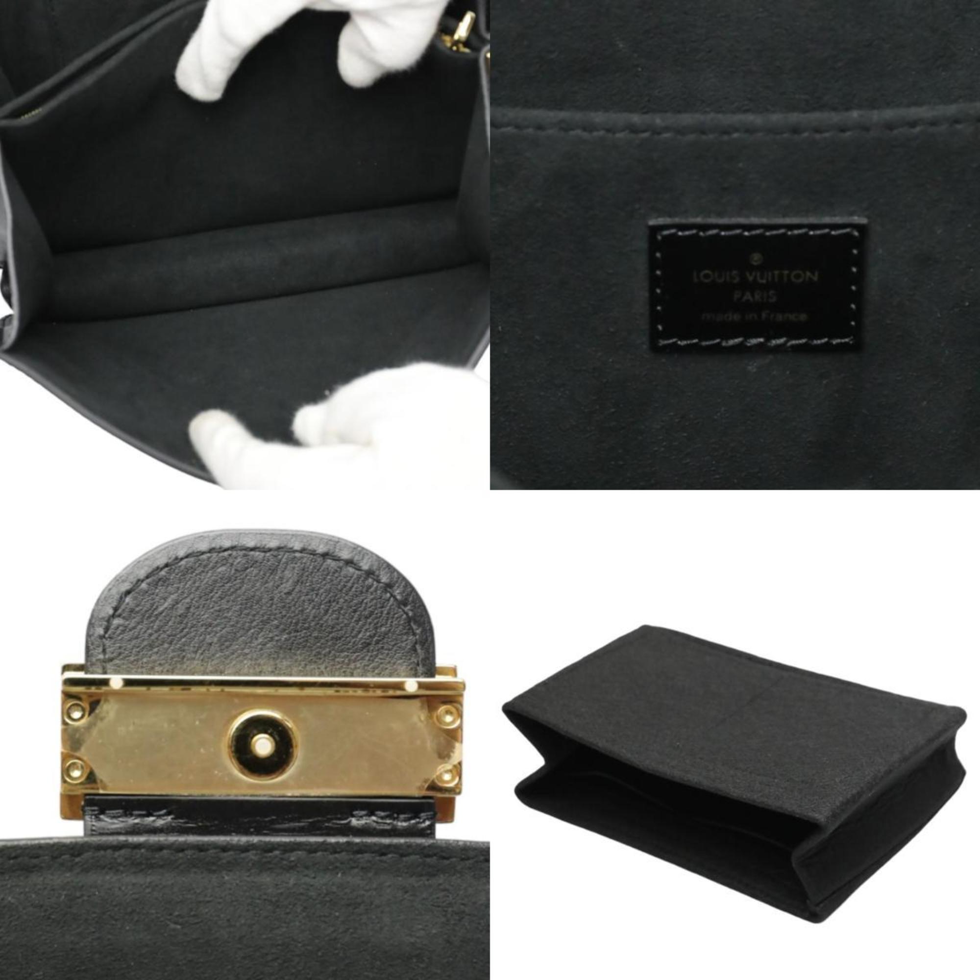 Louis Vuitton Black Noir Leather Shoulder Bag