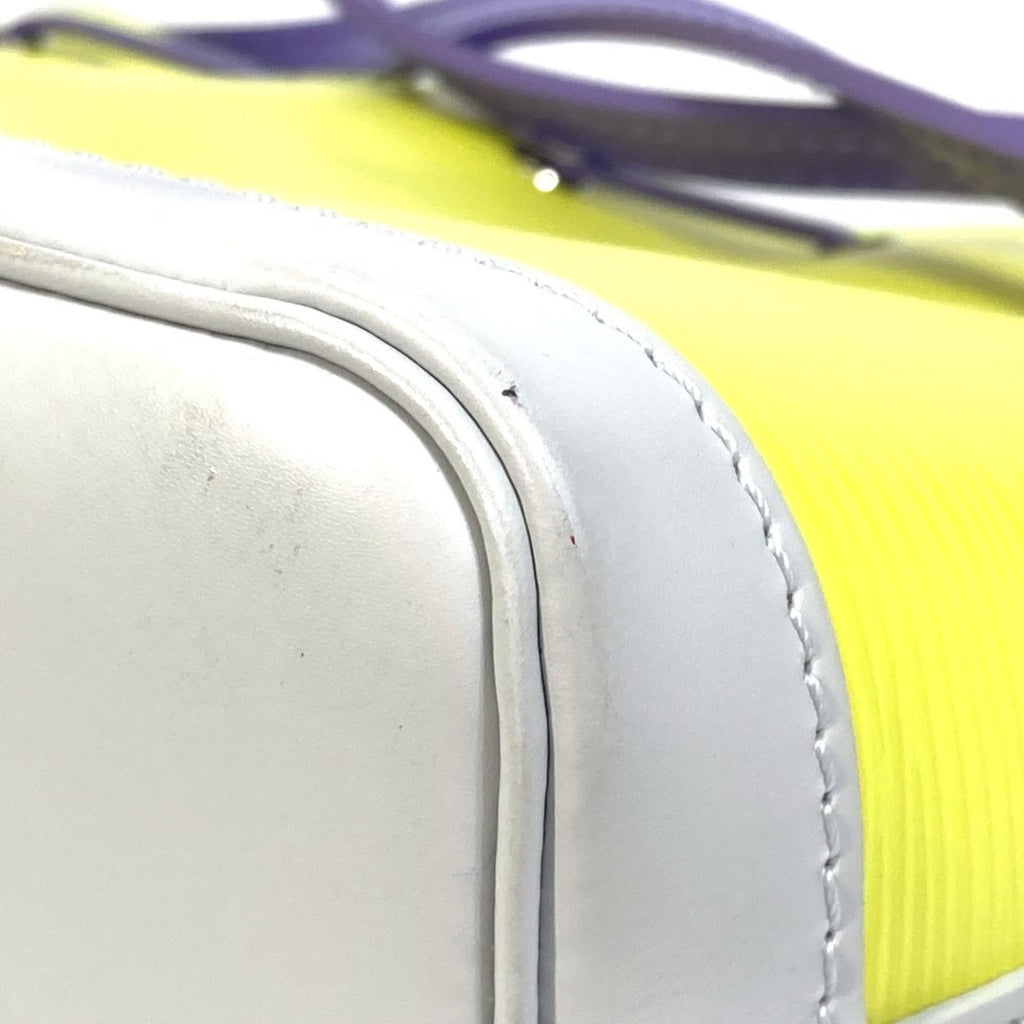 Louis Vuitton Epi Purple White Yellow Epi Leather Pochette Shoulder Bag