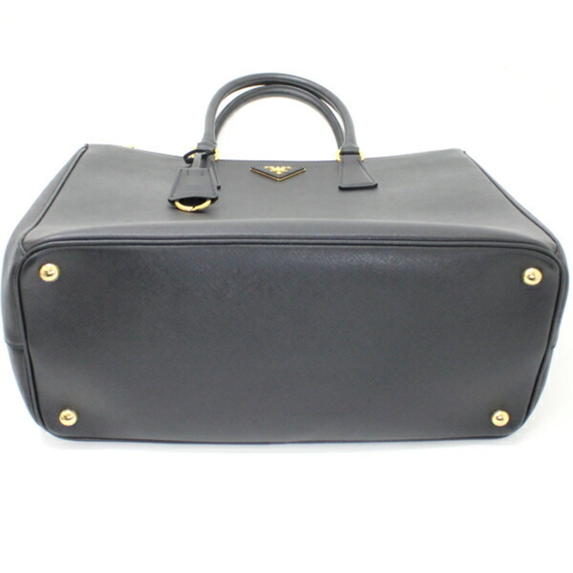 Prada Black Nero Saffiano Lux Handbag Shoulder Bag Tote Bag
