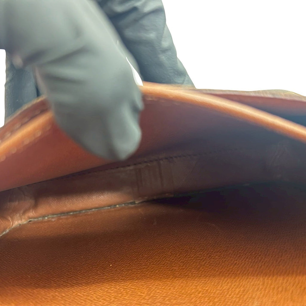 Louis Vuitton Brown Leather Pvc Shoulder Bag