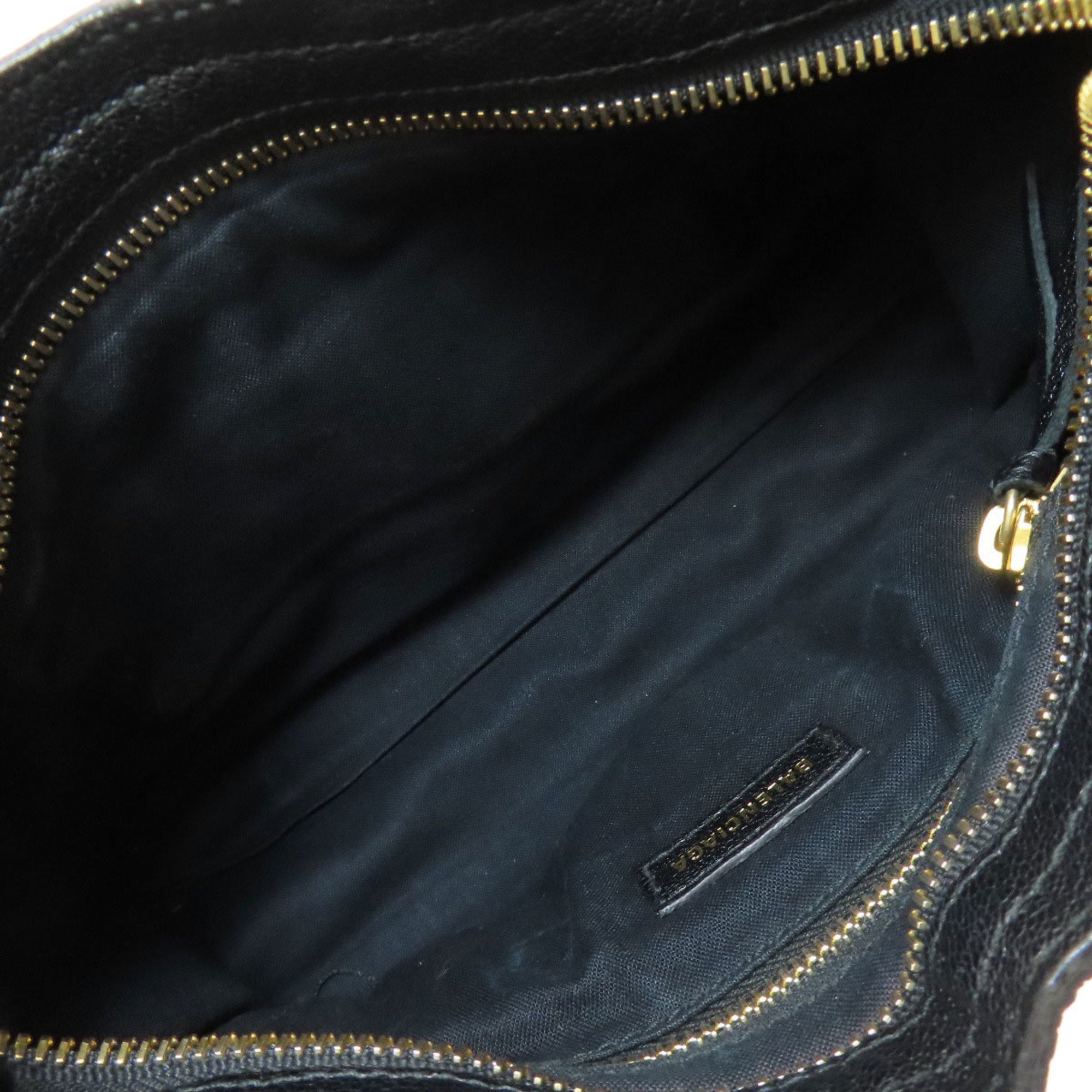 Balenciaga Black Leather Hand