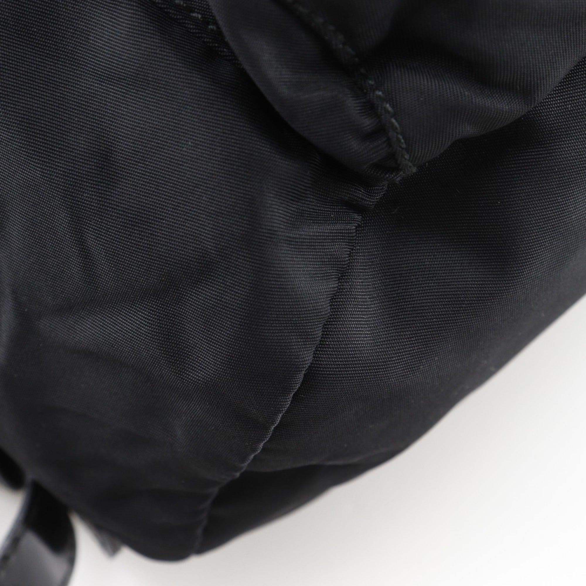 Prada Black Nylon Backpack Tote Bag