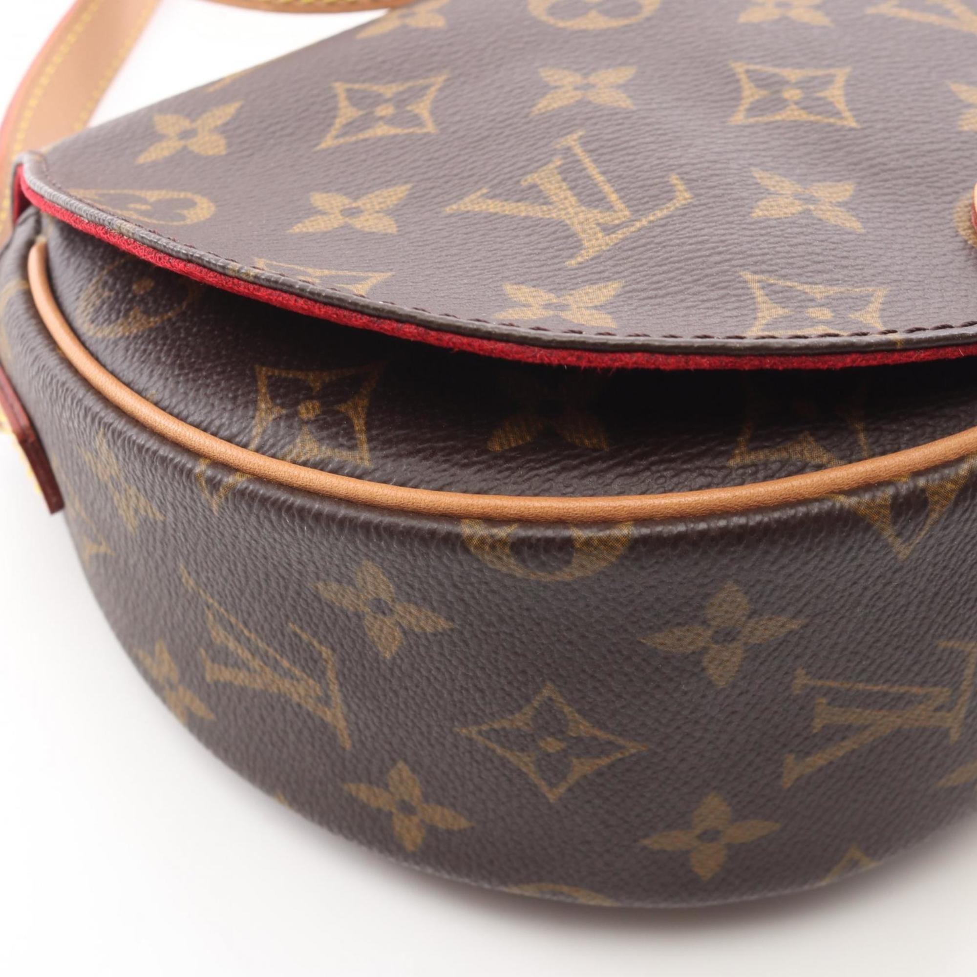 Louis Vuitton Brown Monogram Coated Canvas Leather Handbag Shoulder Bag
