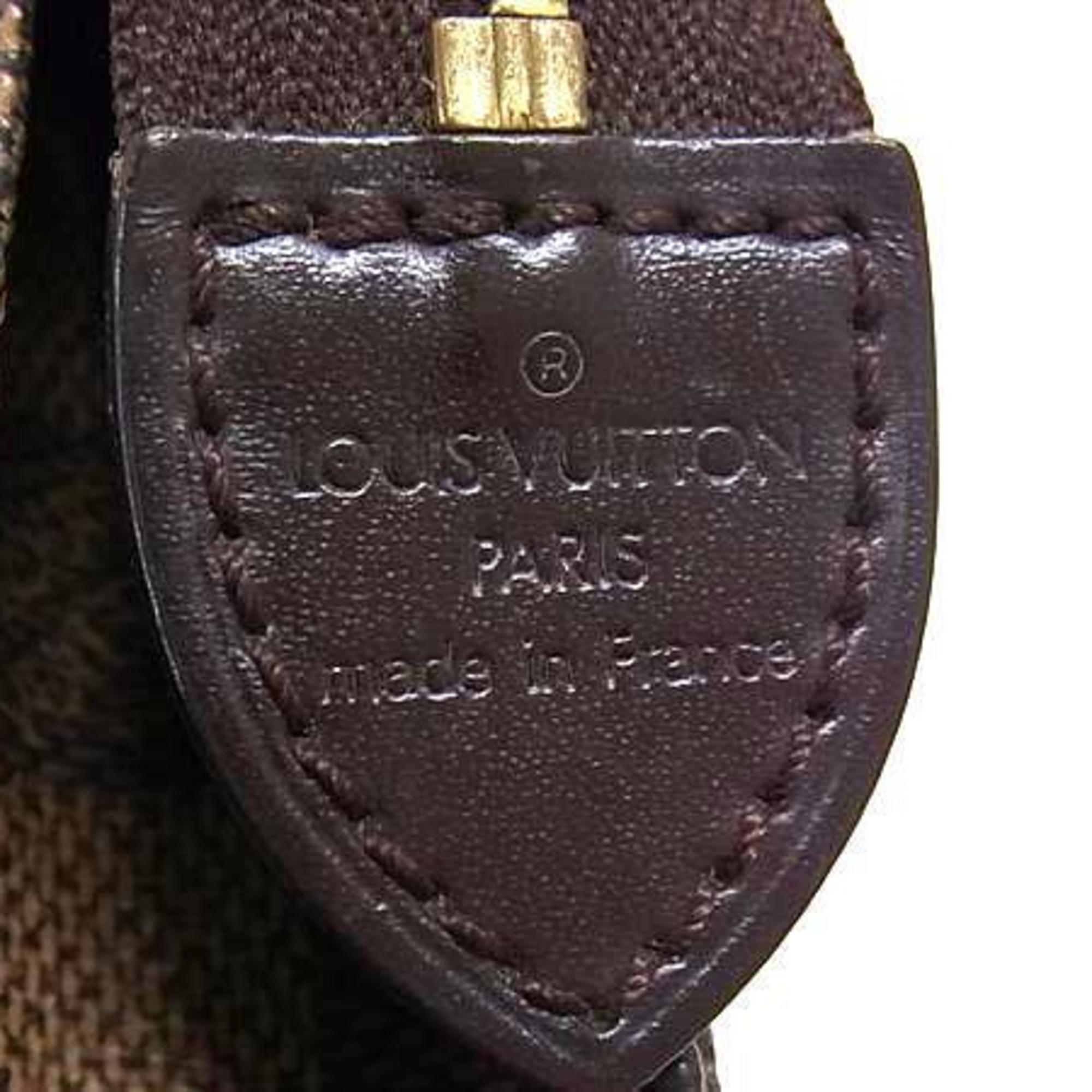 Louis Vuitton Damier Brown Damier Canvas Ebene Pouch