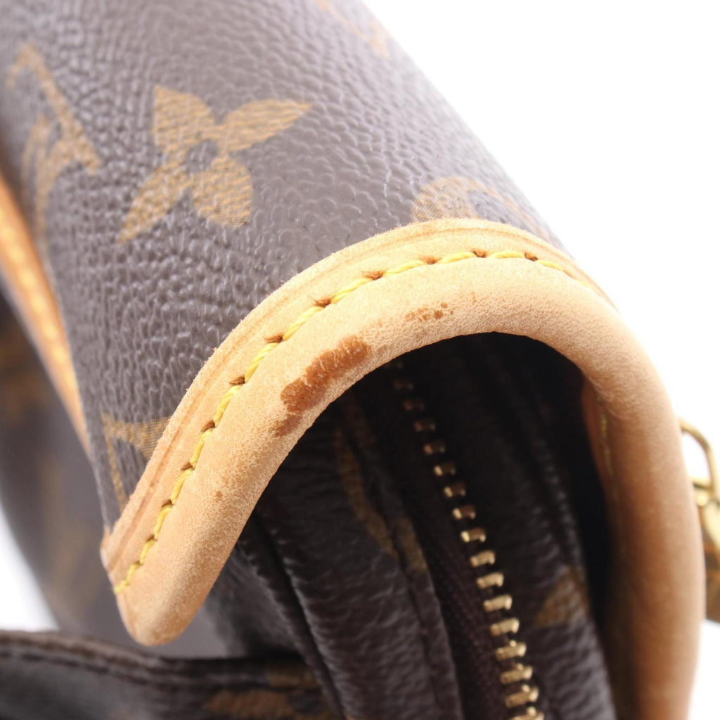 Louis Vuitton Brown Coated Canvas Leather Fanny Pack