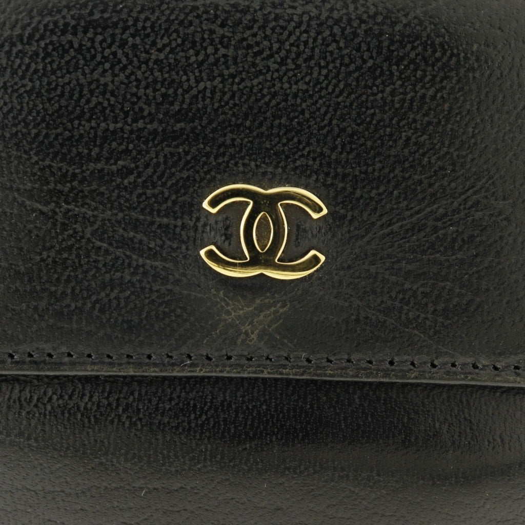 Chanel Black Leather Wallet (Bi-Fold)