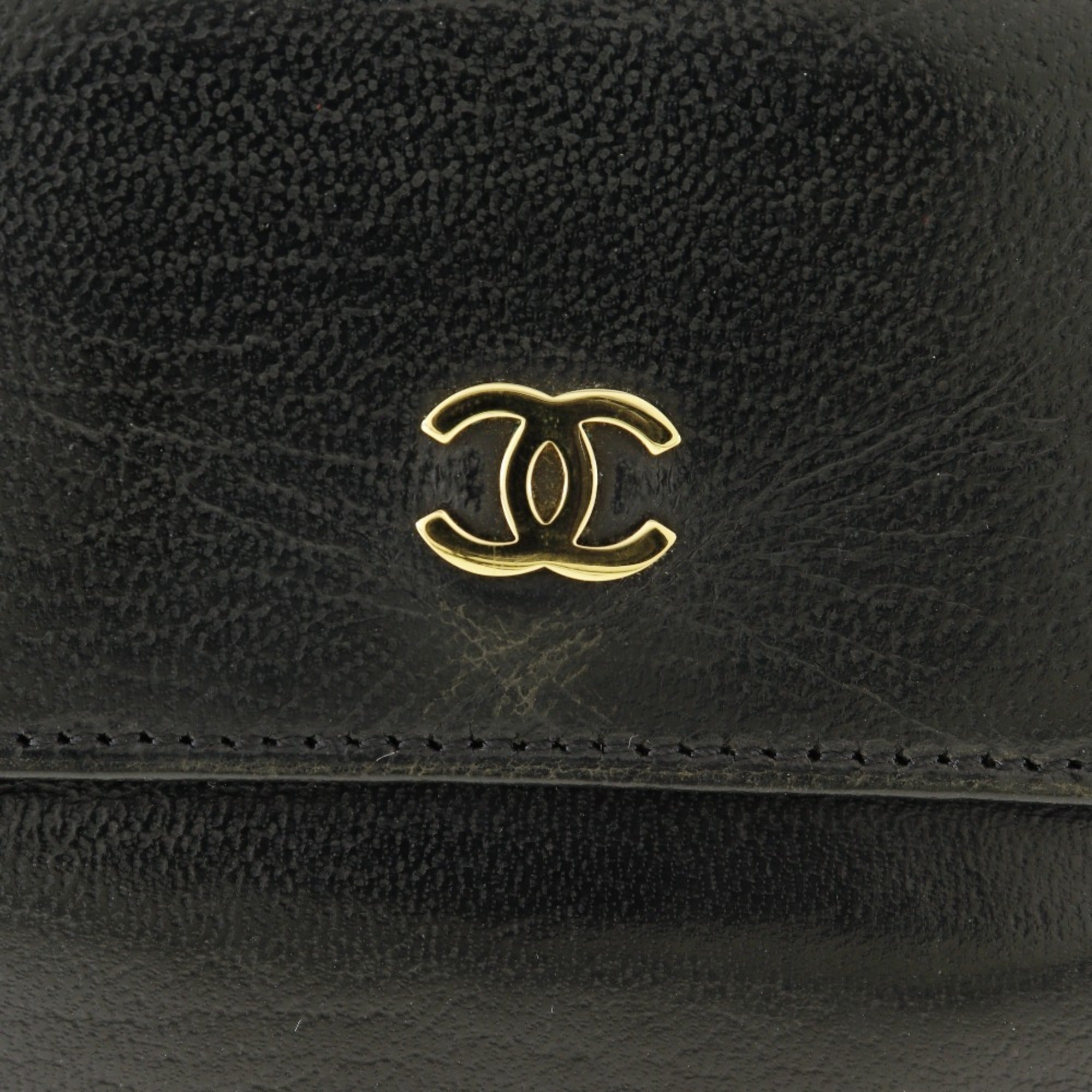 Chanel Black Leather Wallet (Bi-Fold)