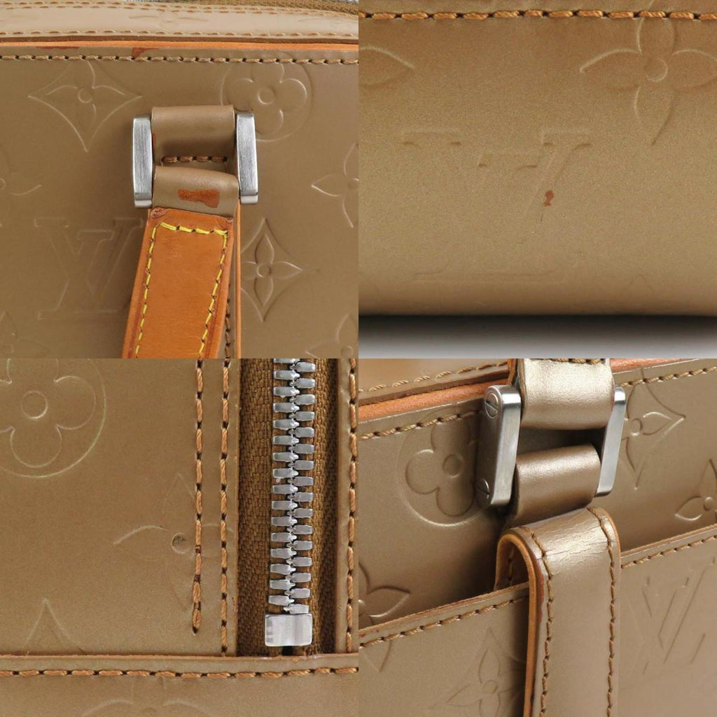 Louis Vuitton Gold Brown Monogram Mat Handbag