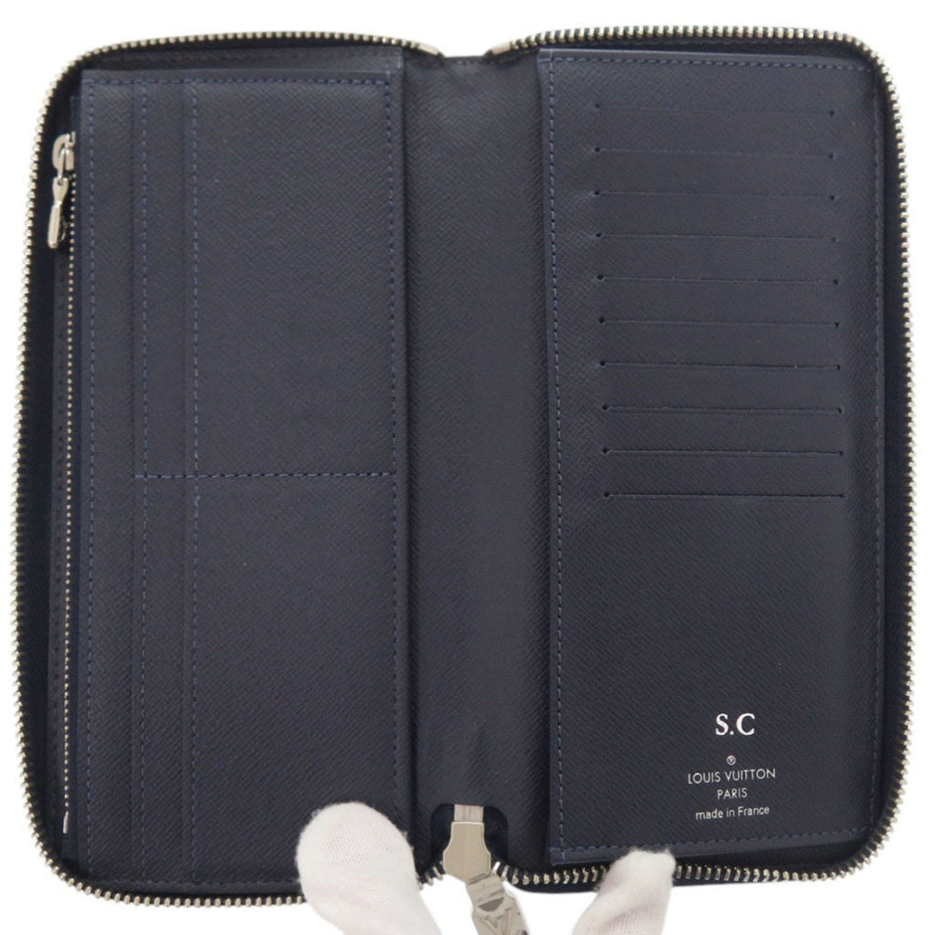 Louis Vuitton Navy Taiga Leather Long Wallet