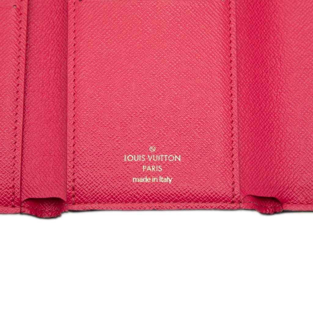 Louis Vuitton Multi-Color White Pvc Leather Wallet (Tri-Fold)