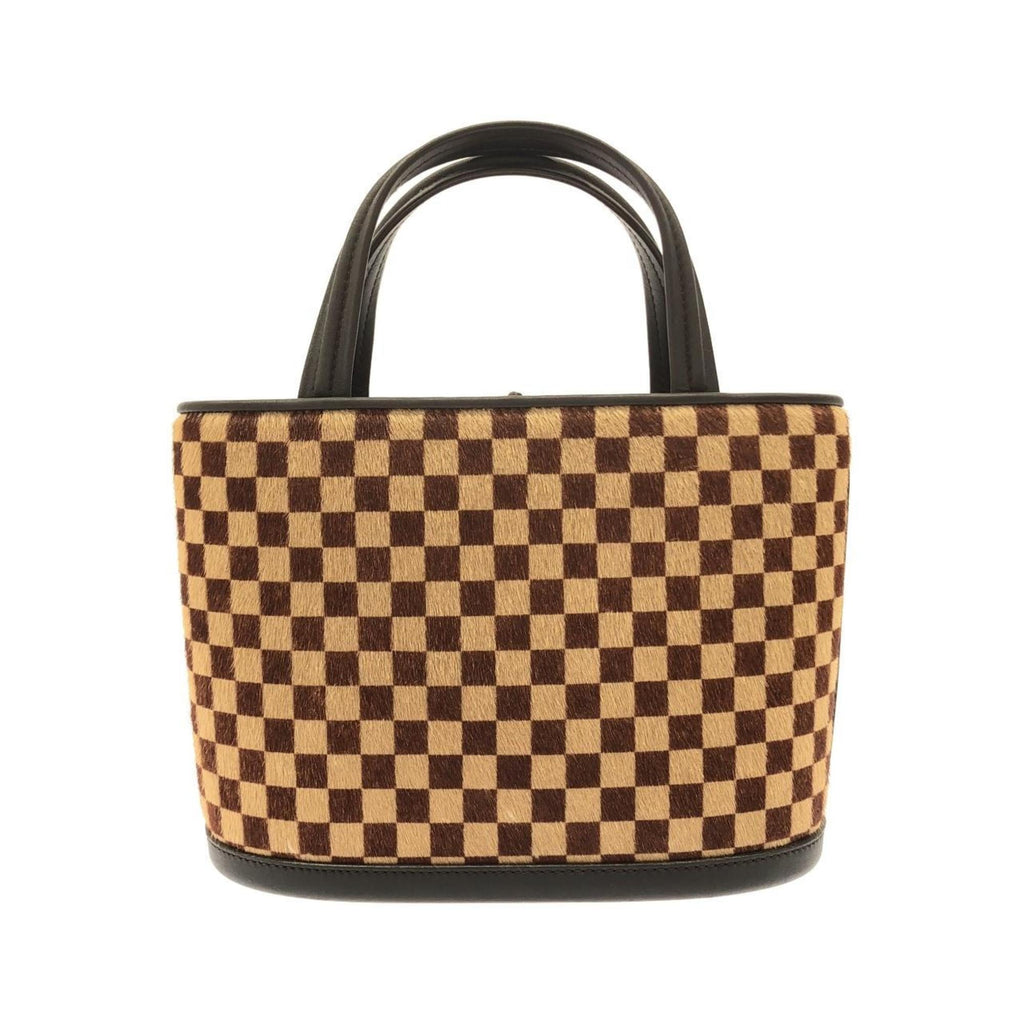 Louis Vuitton Brown Damier Sauvage Ebene Leather Handbag