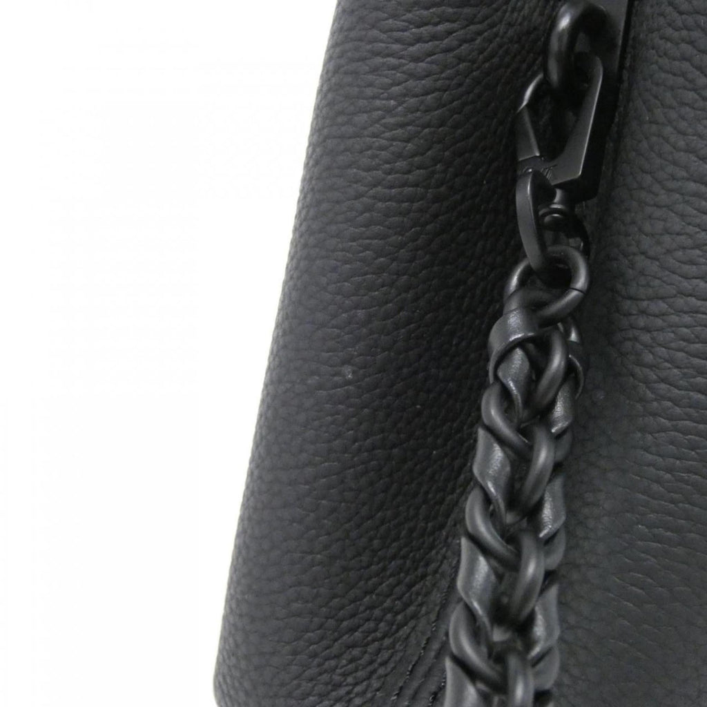 Louis Vuitton Black Leather Handbag